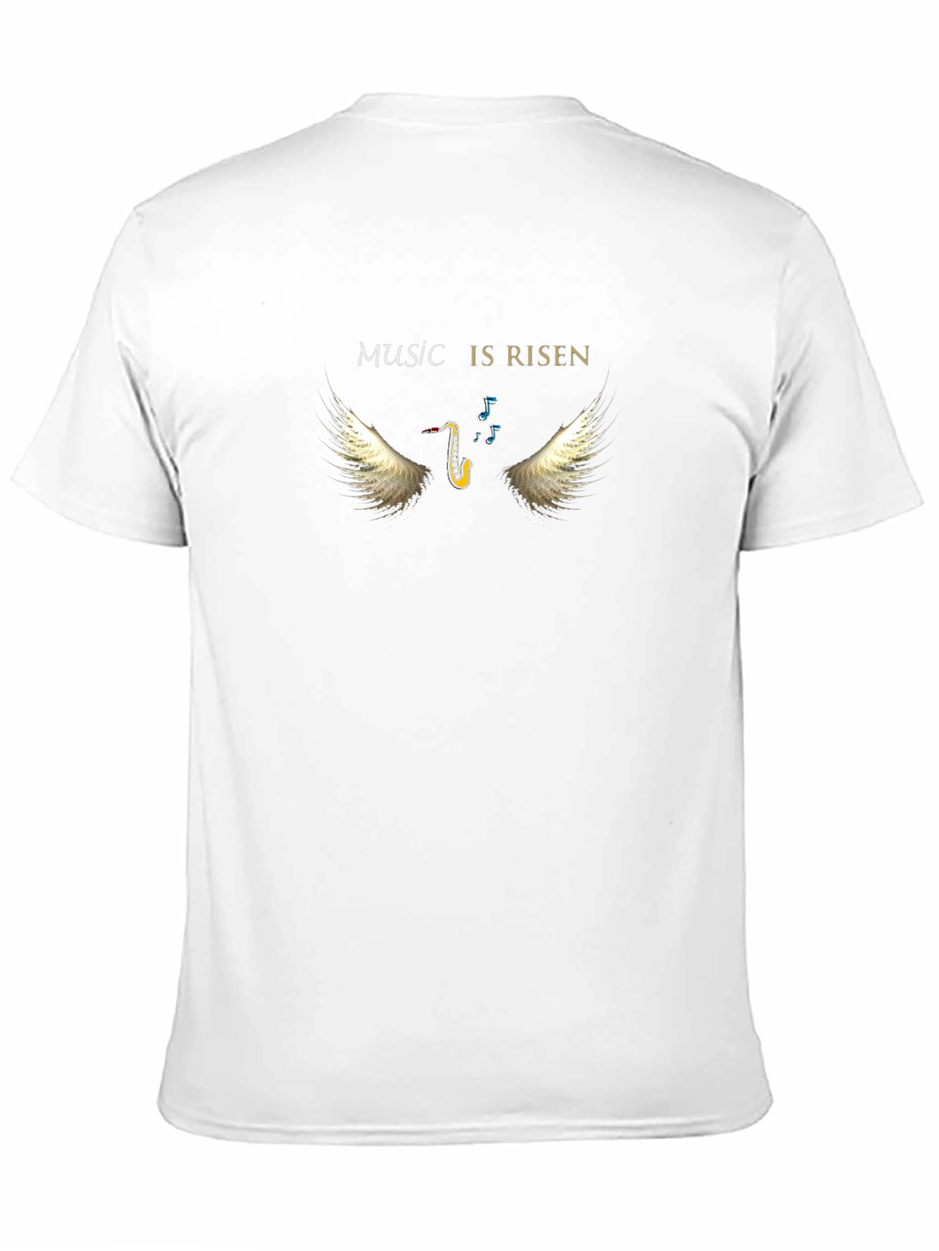 Music is Risen Saxophone Winged T-Shirt
