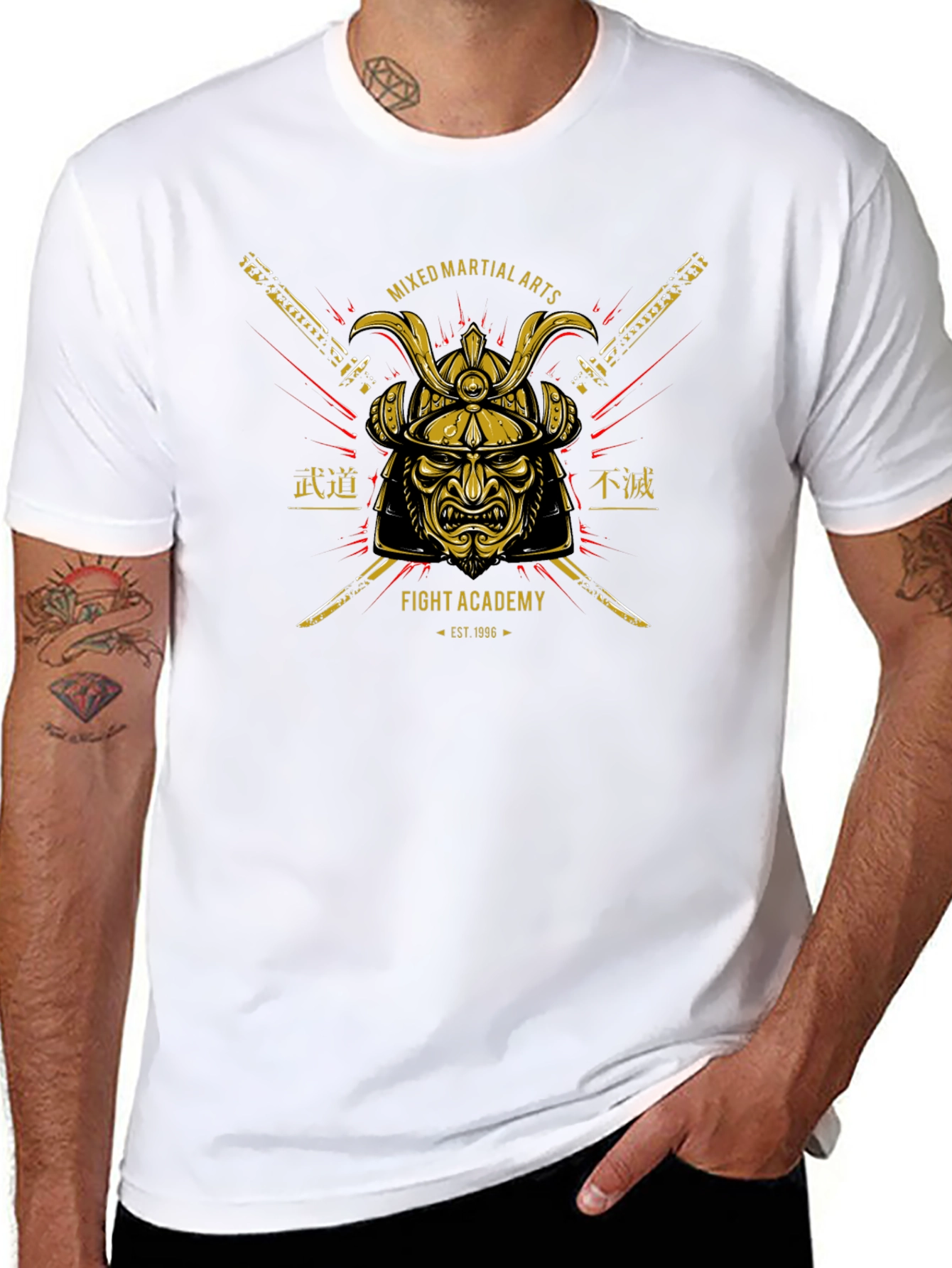 Martial Arts Samurai Graphic T-Shirt