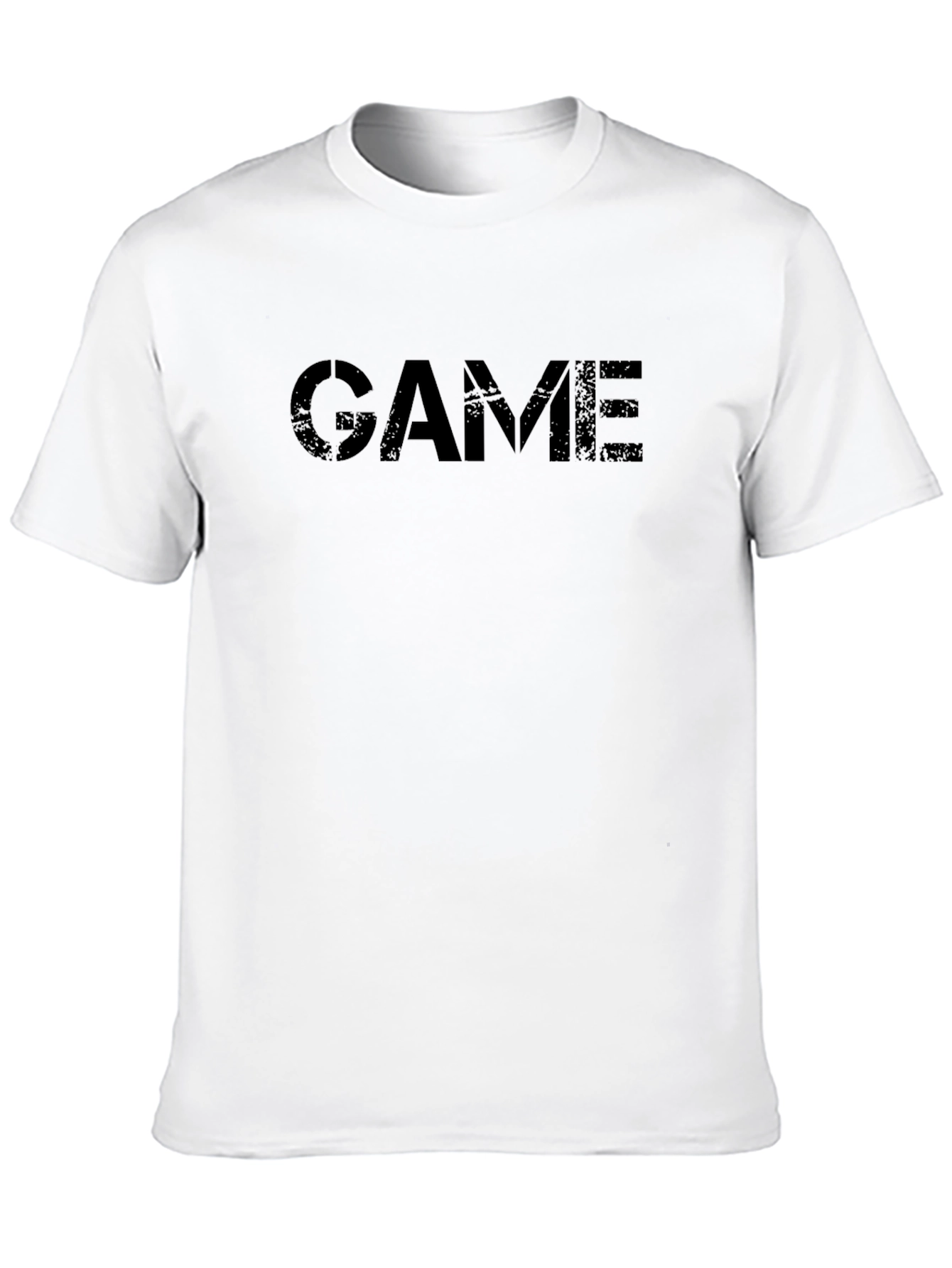 Black GAME Graphic Print T-Shirt