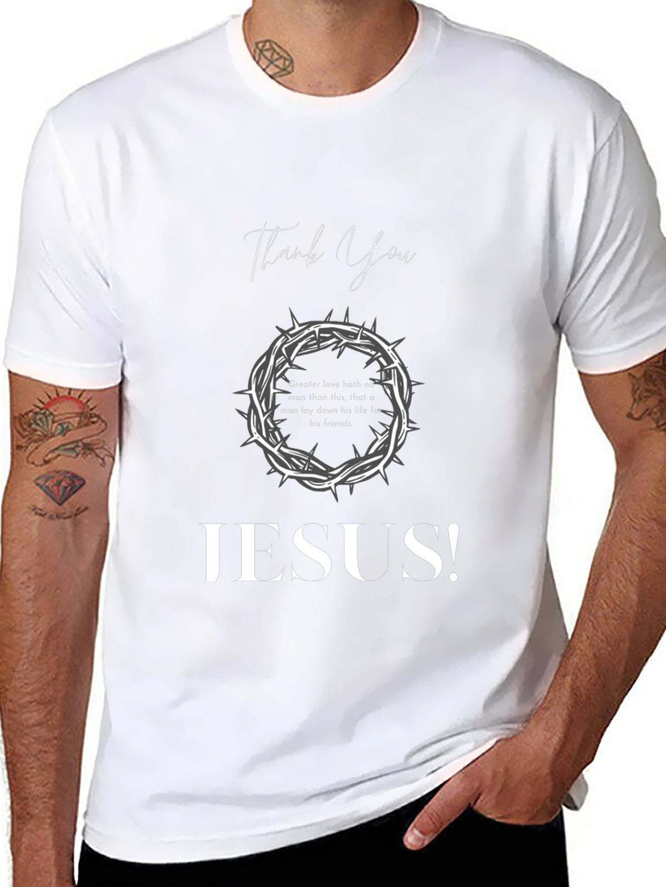 Thank You Jesus Graphic Tee - Christian Apparel
