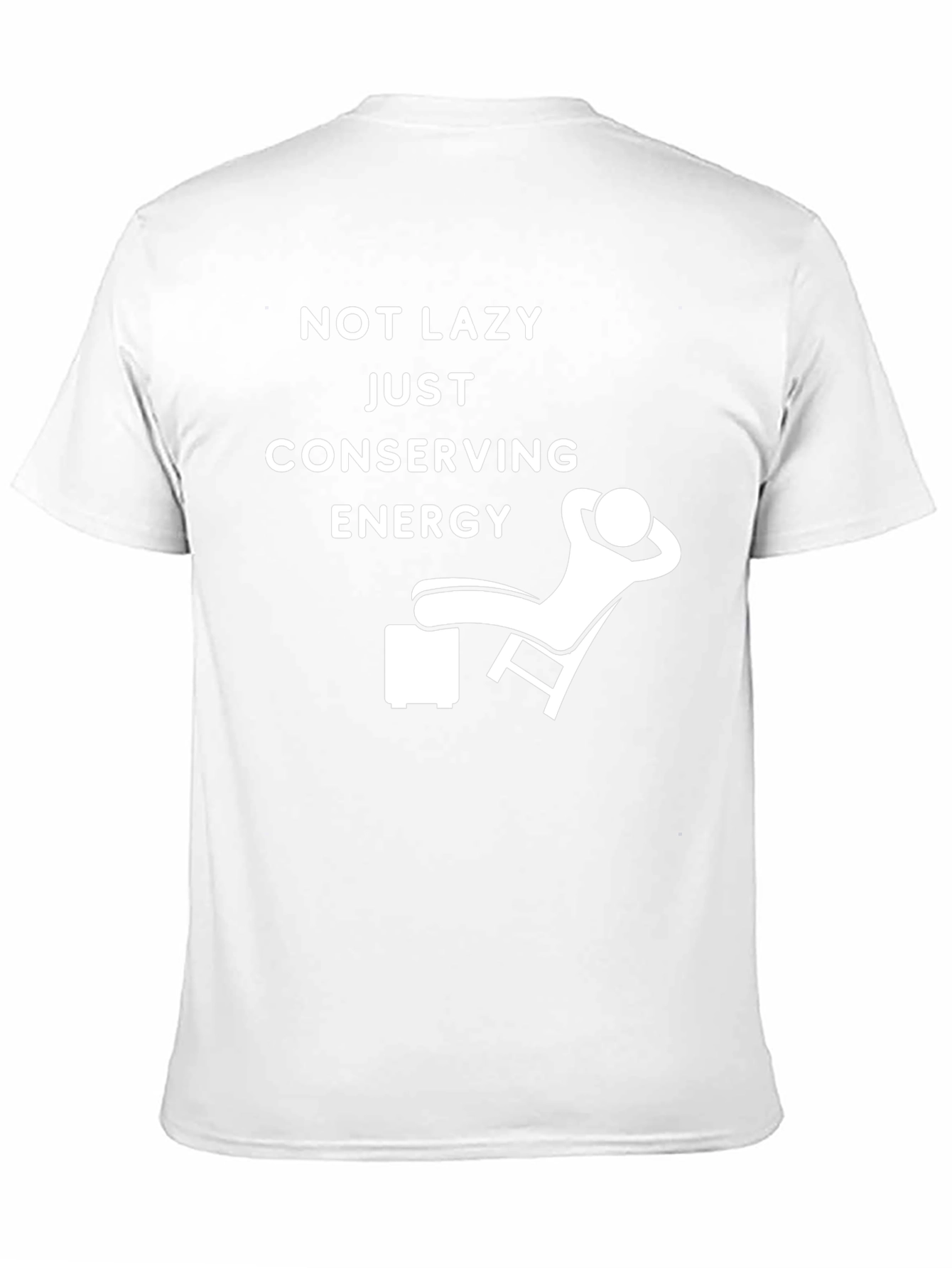 Conserving Energy Graphic Tee - Relaxed Fit Black T-Shirt