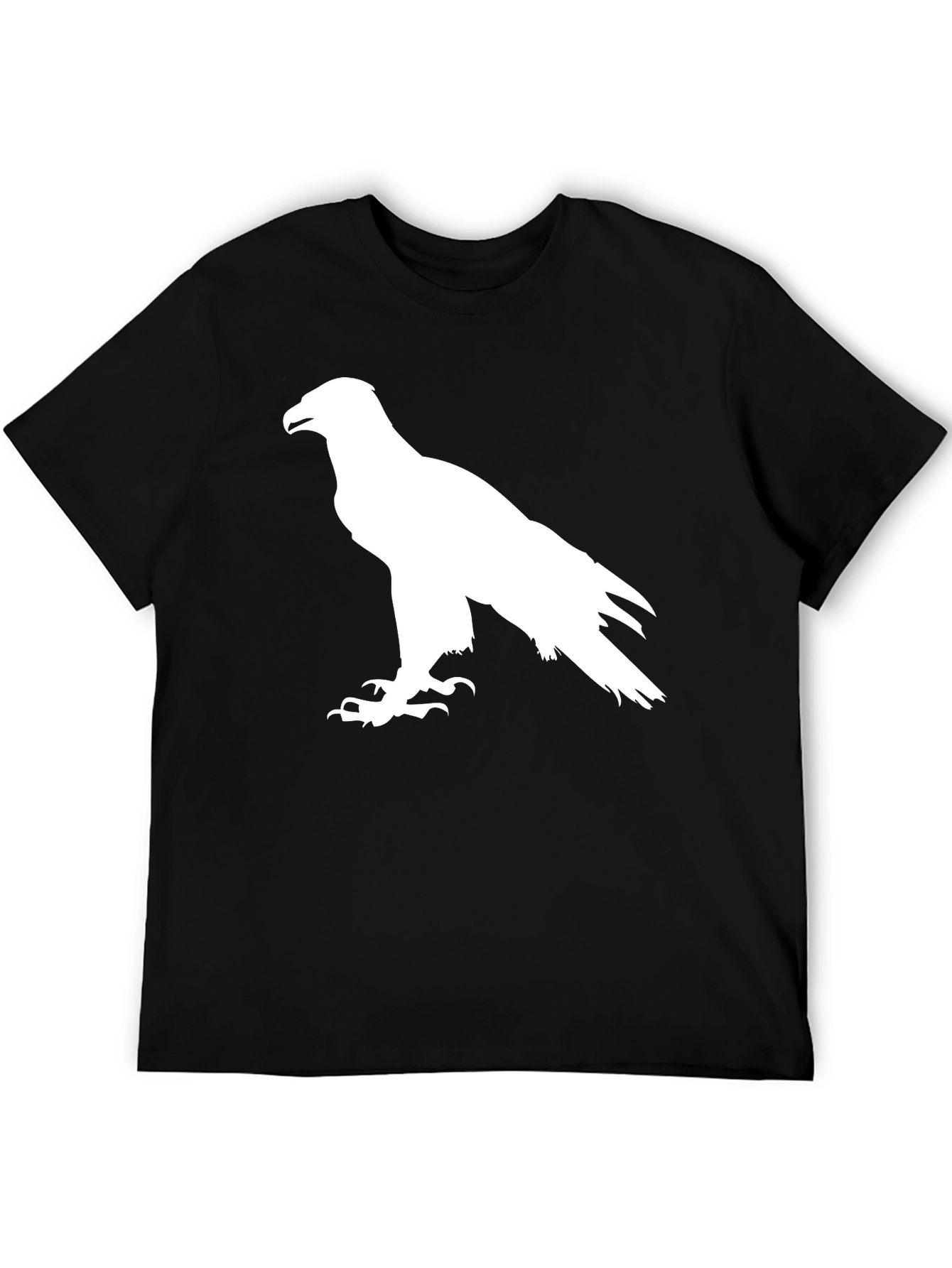 Eagle Silhouette Graphic Tee - Black