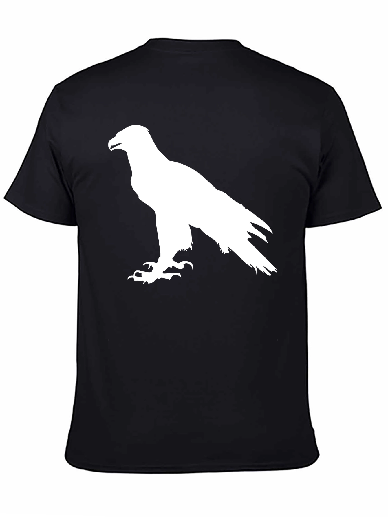 Eagle Silhouette Graphic Tee - Black