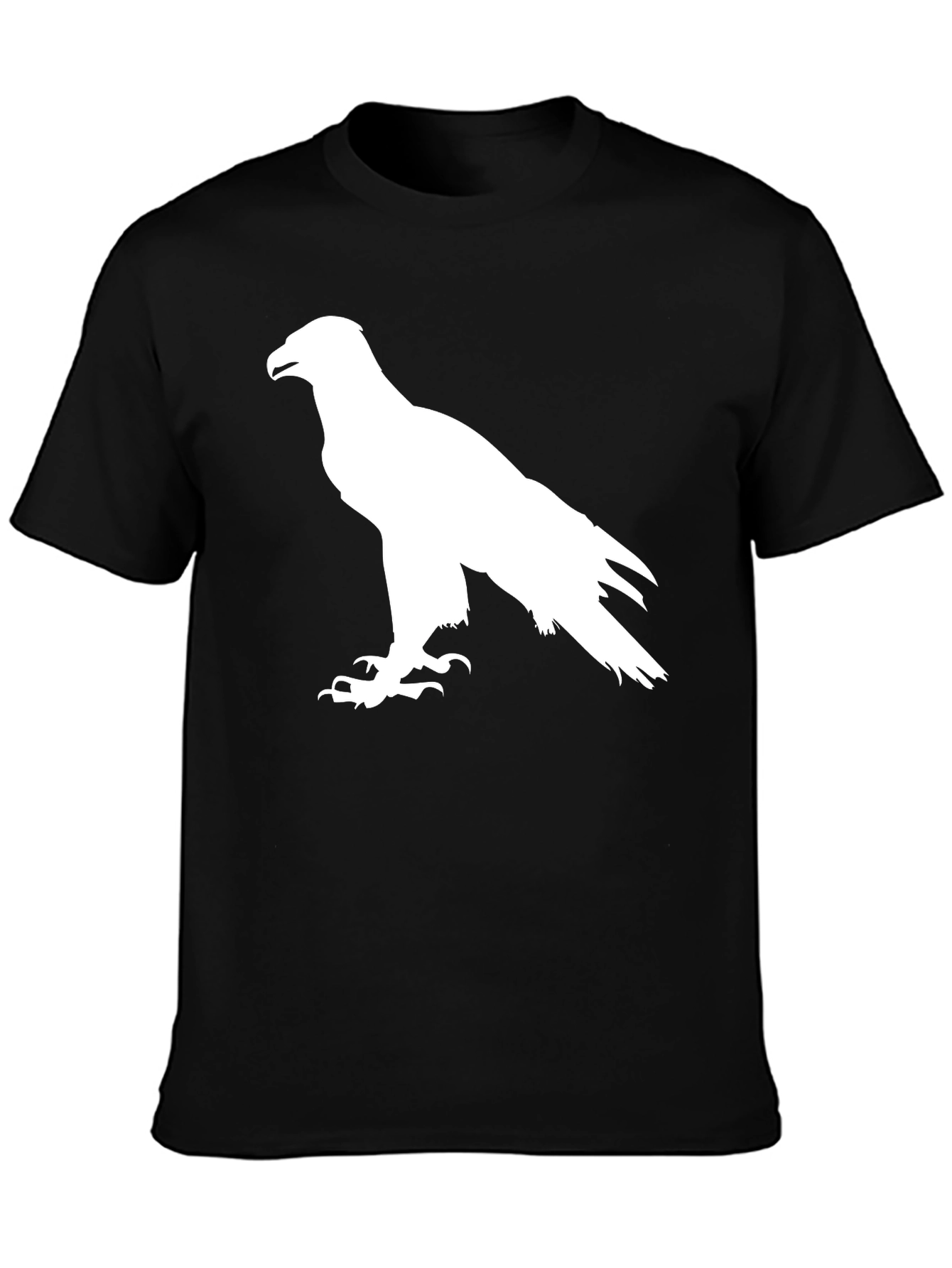 Eagle Silhouette Graphic Tee - Black