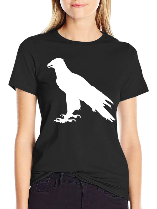 Eagle Silhouette Graphic Tee - Black