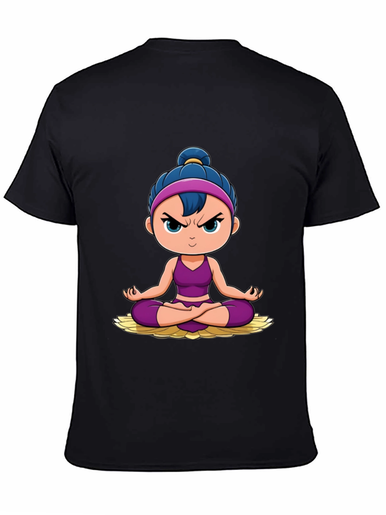 Yoga Cartoon Graphic T-Shirt