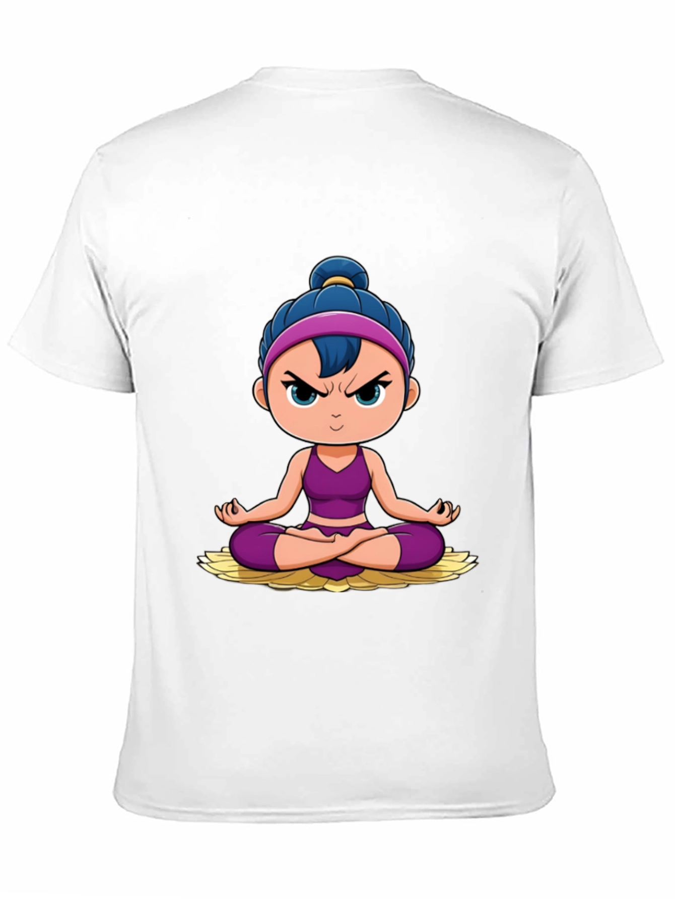 Yoga Cartoon Graphic T-Shirt