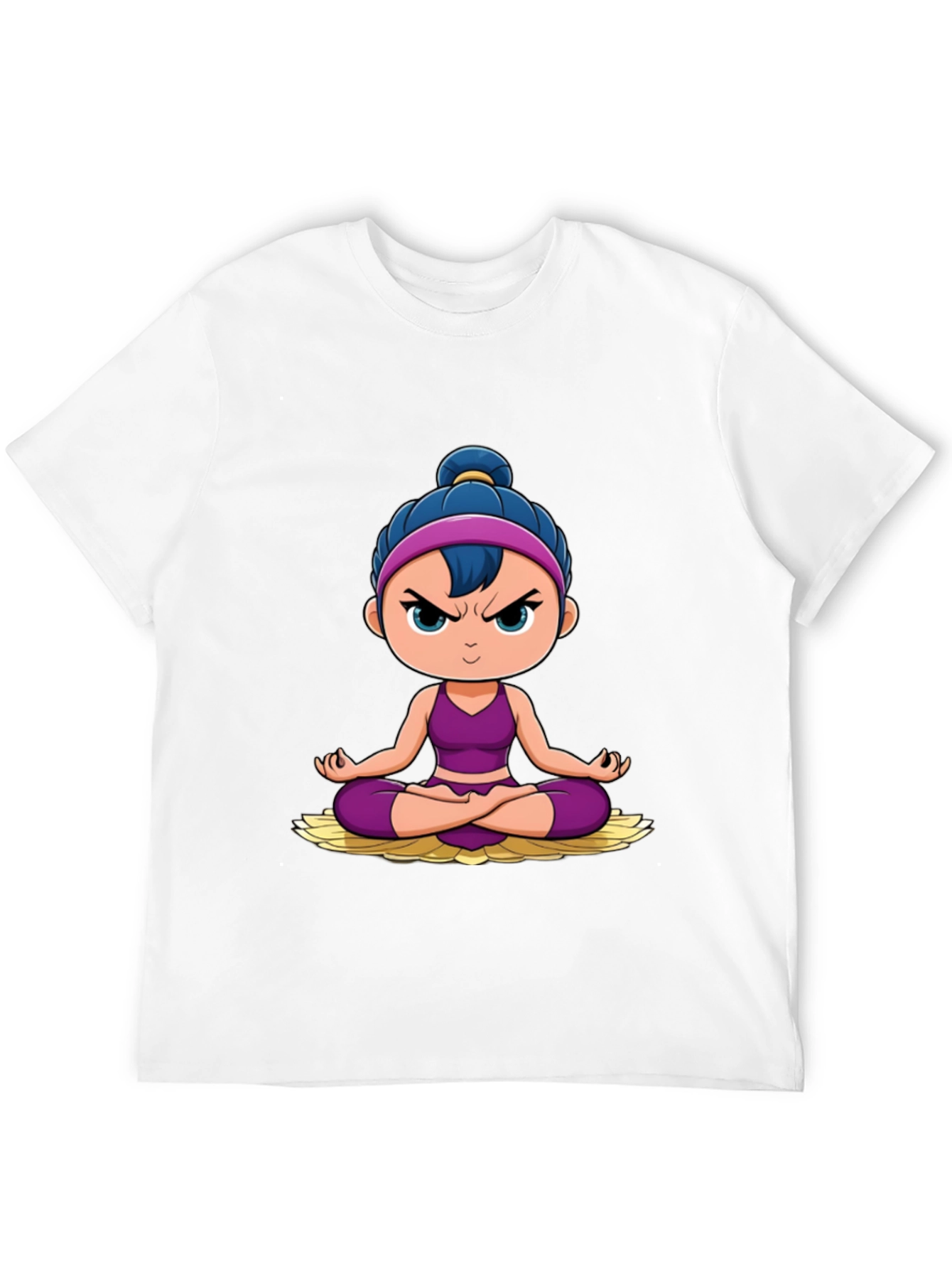Yoga Cartoon Graphic T-Shirt