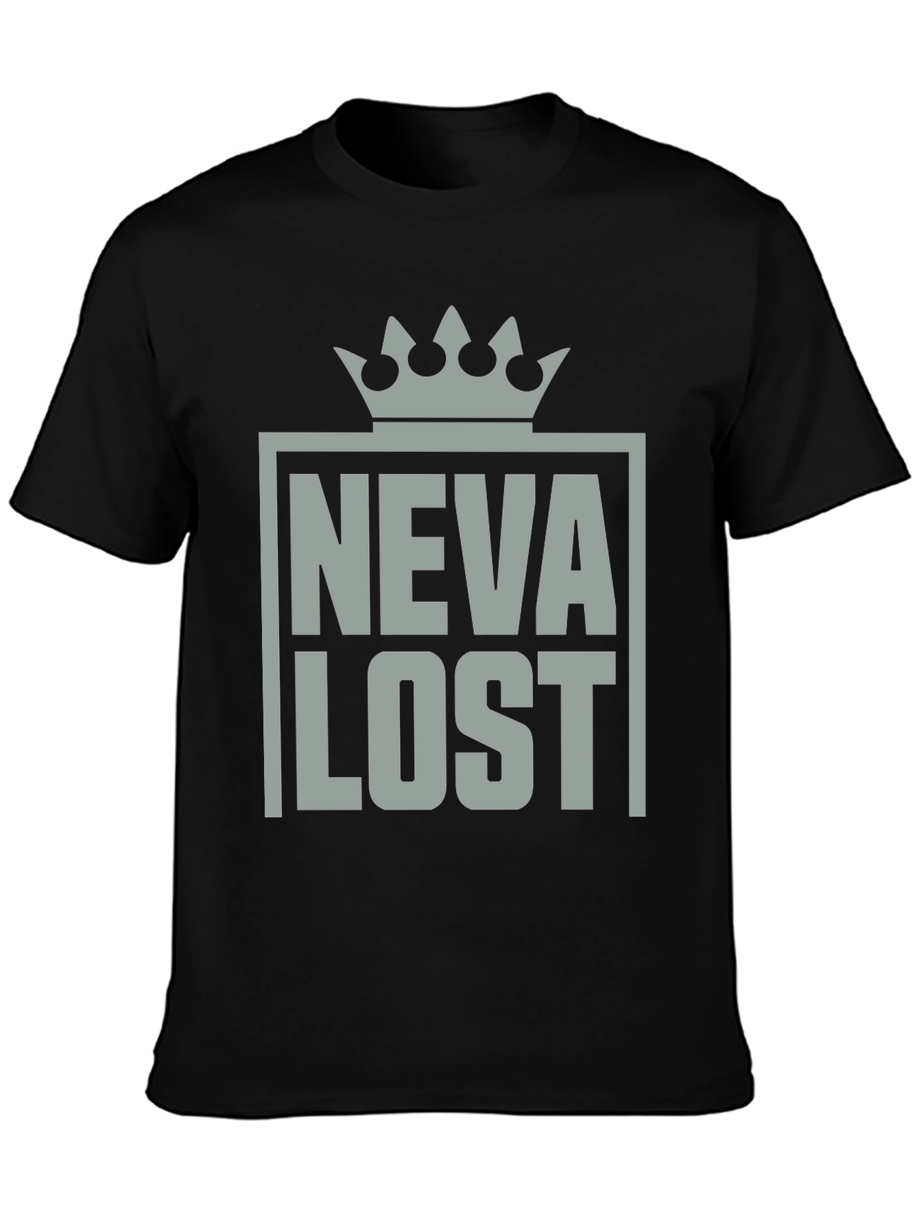 Neva Lost Graphic T-Shirt Crown Design