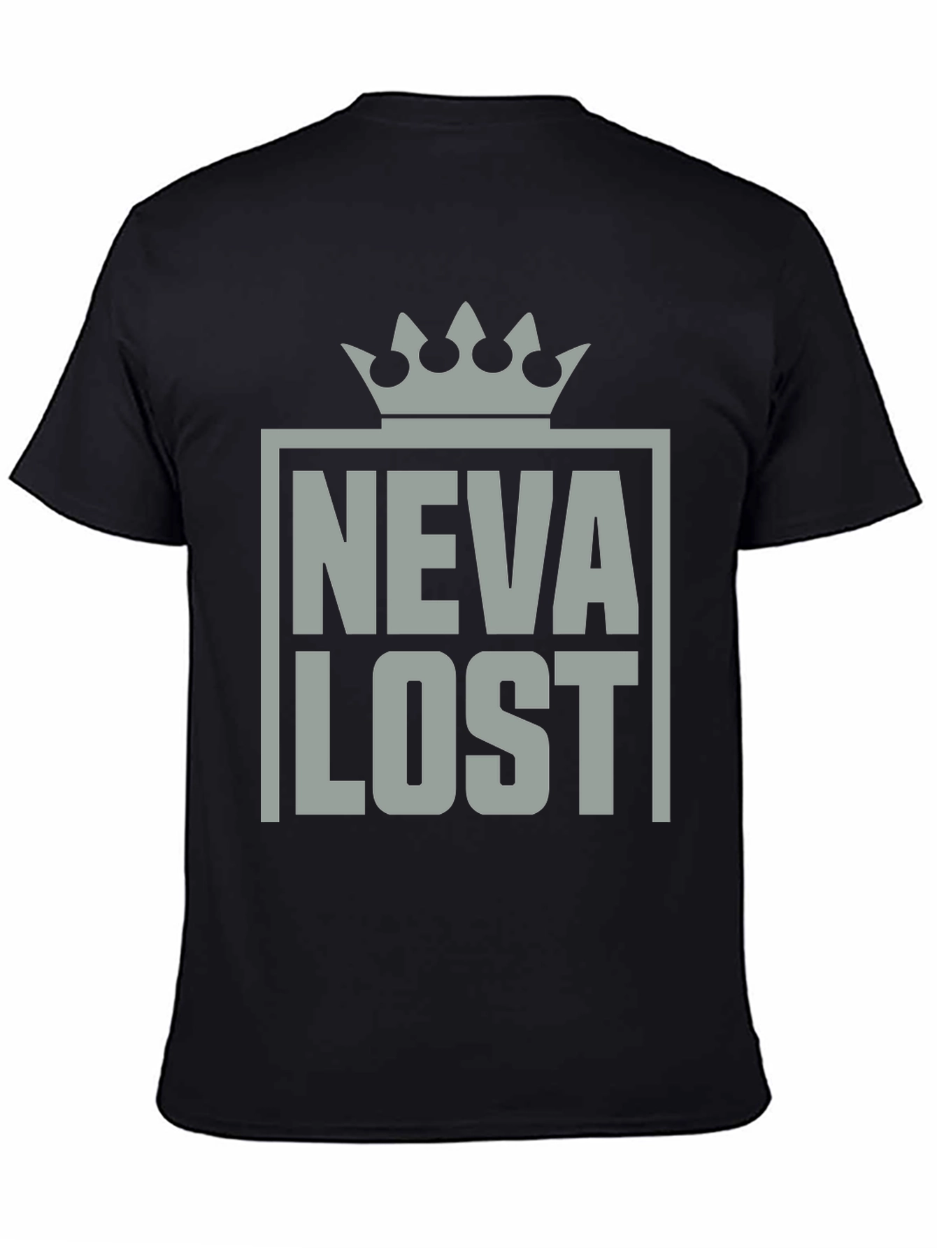 Neva Lost Graphic T-Shirt Crown Design