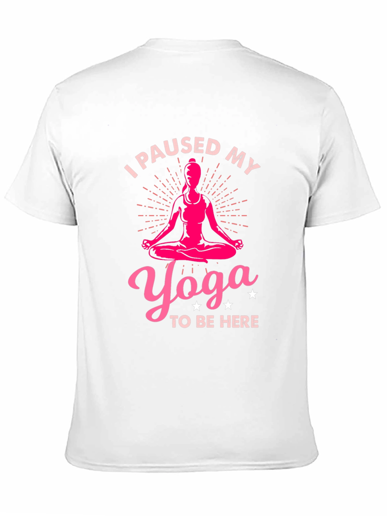 Yoga Lover Tee: I Paused My Yoga Black T-Shirt