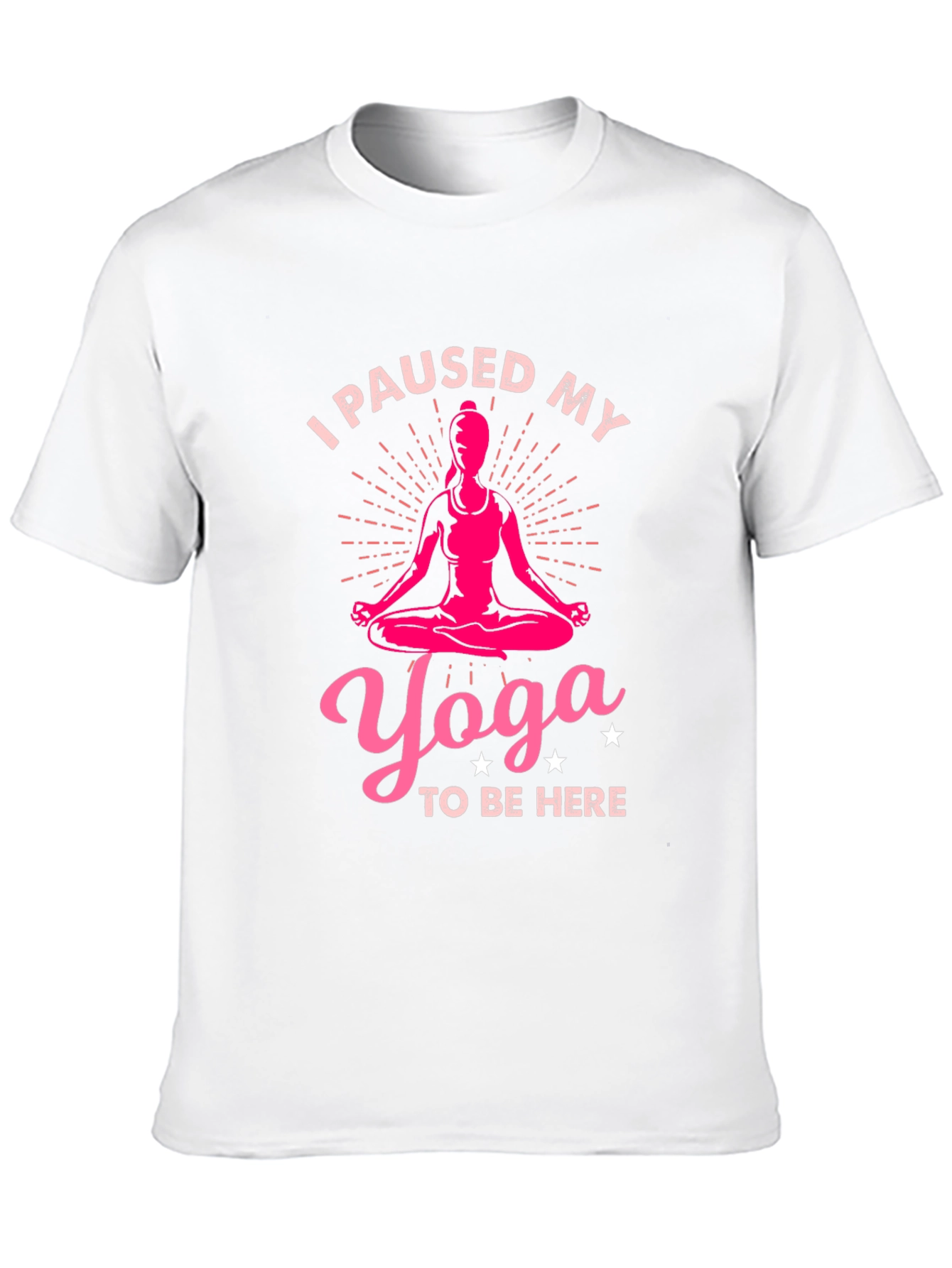 Yoga Lover Tee: I Paused My Yoga Black T-Shirt