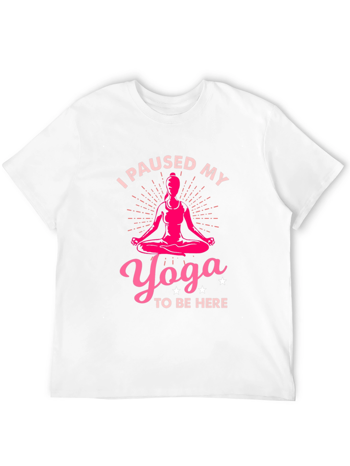 Yoga Lover Tee: I Paused My Yoga Black T-Shirt