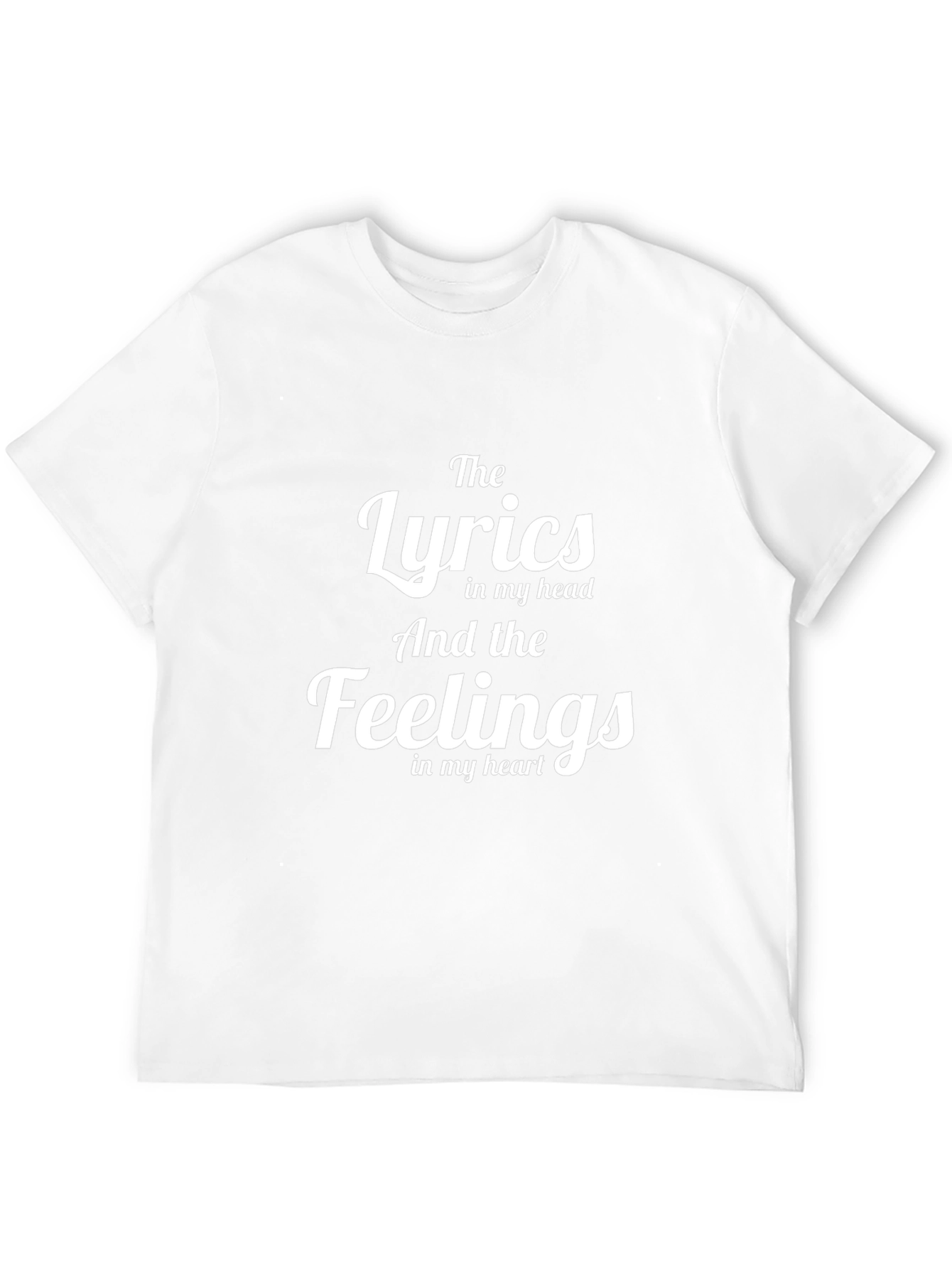 Lyrics and Feelings Graphic Tee - Trendy Crew Neck