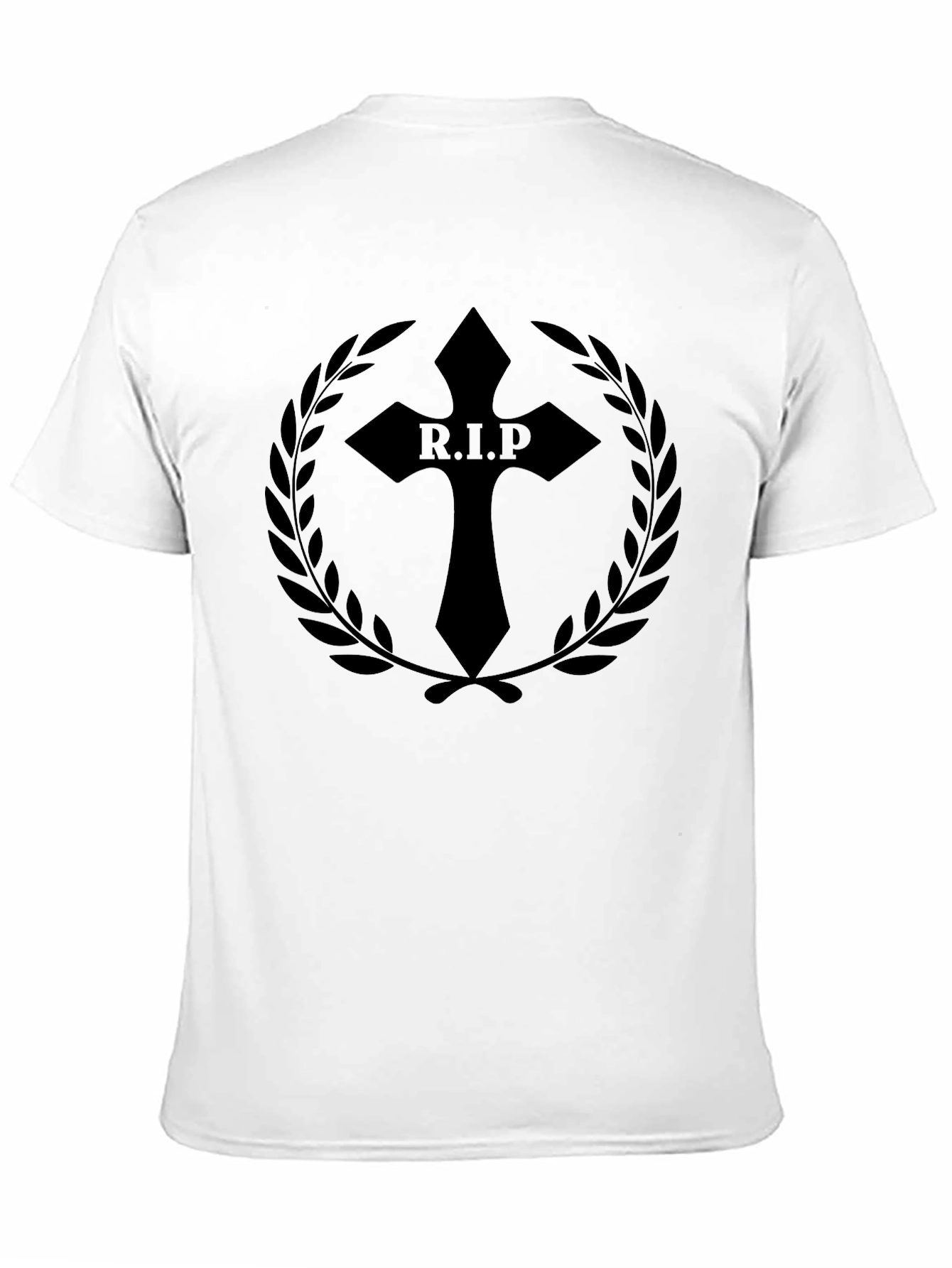 R.I.P Cross Graphic Black T-Shirt