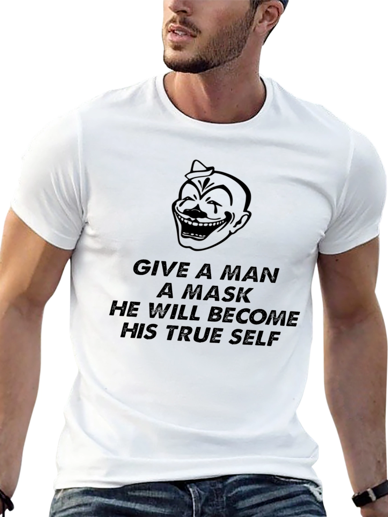 Clown Mask Tee - True Self Reveal T-Shirt