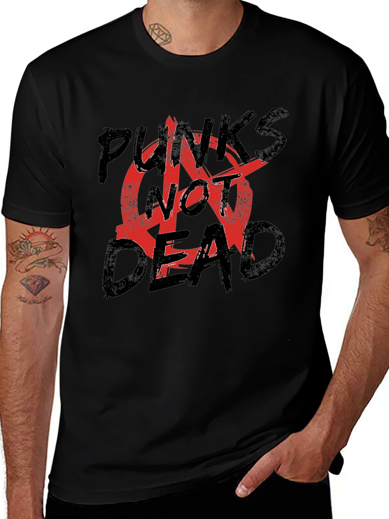 Punks Not Dead Graphic T-Shirt
