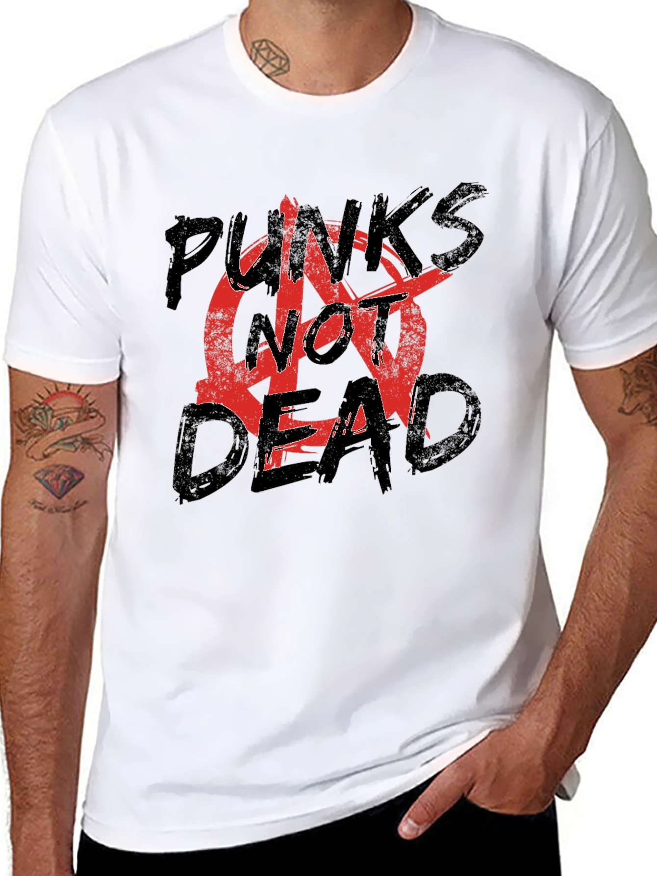 Punks Not Dead Graphic T-Shirt