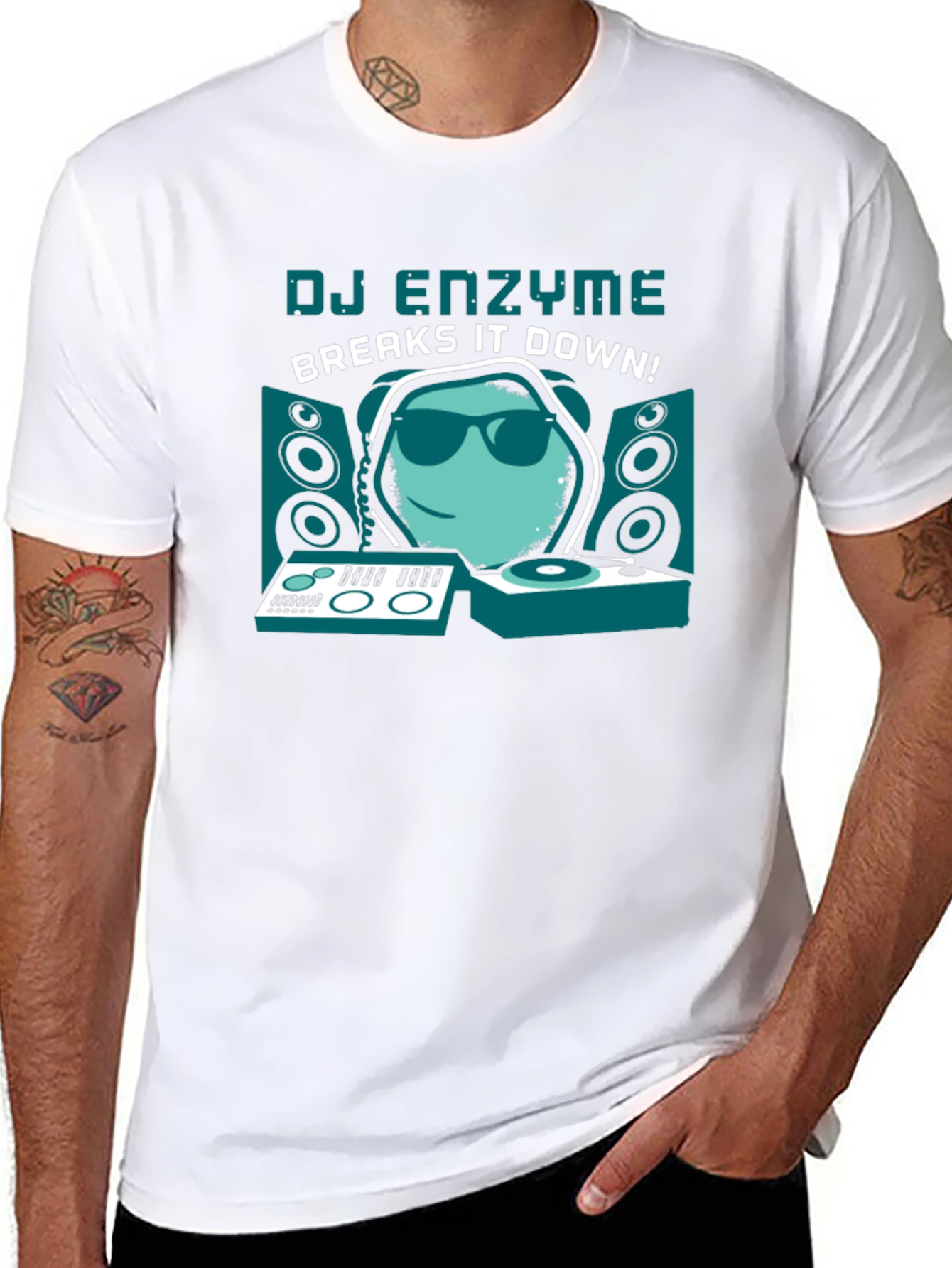 DJ Enzyme Breaks It Down! Graphic T-Shirt