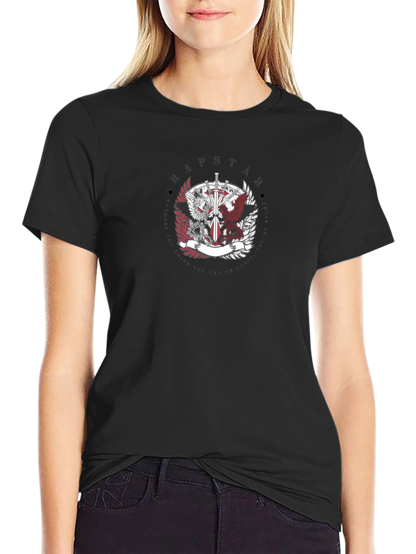 Hapstar Emblem Black T-Shirt