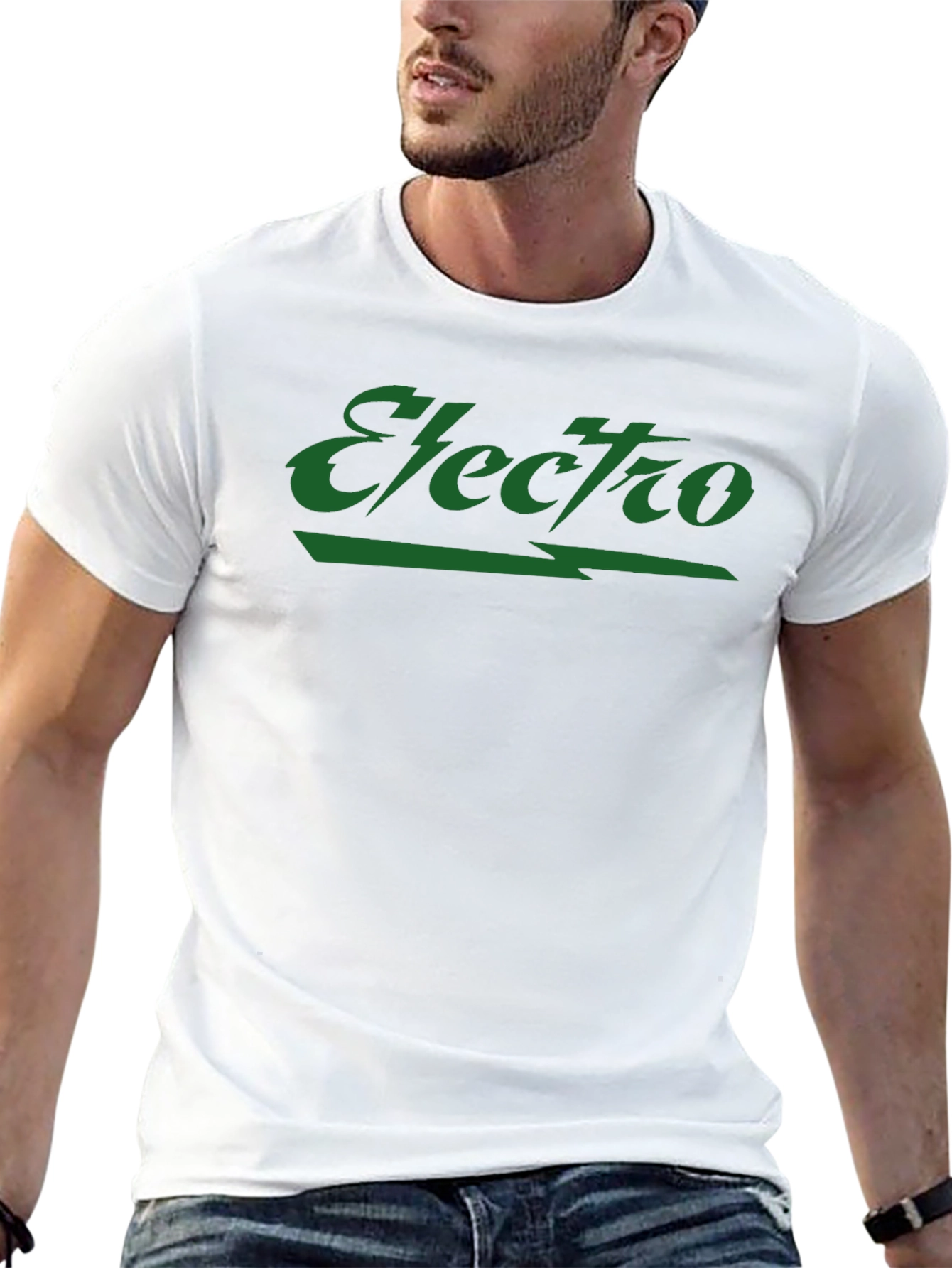 Electro Graphic Print Black T-Shirt