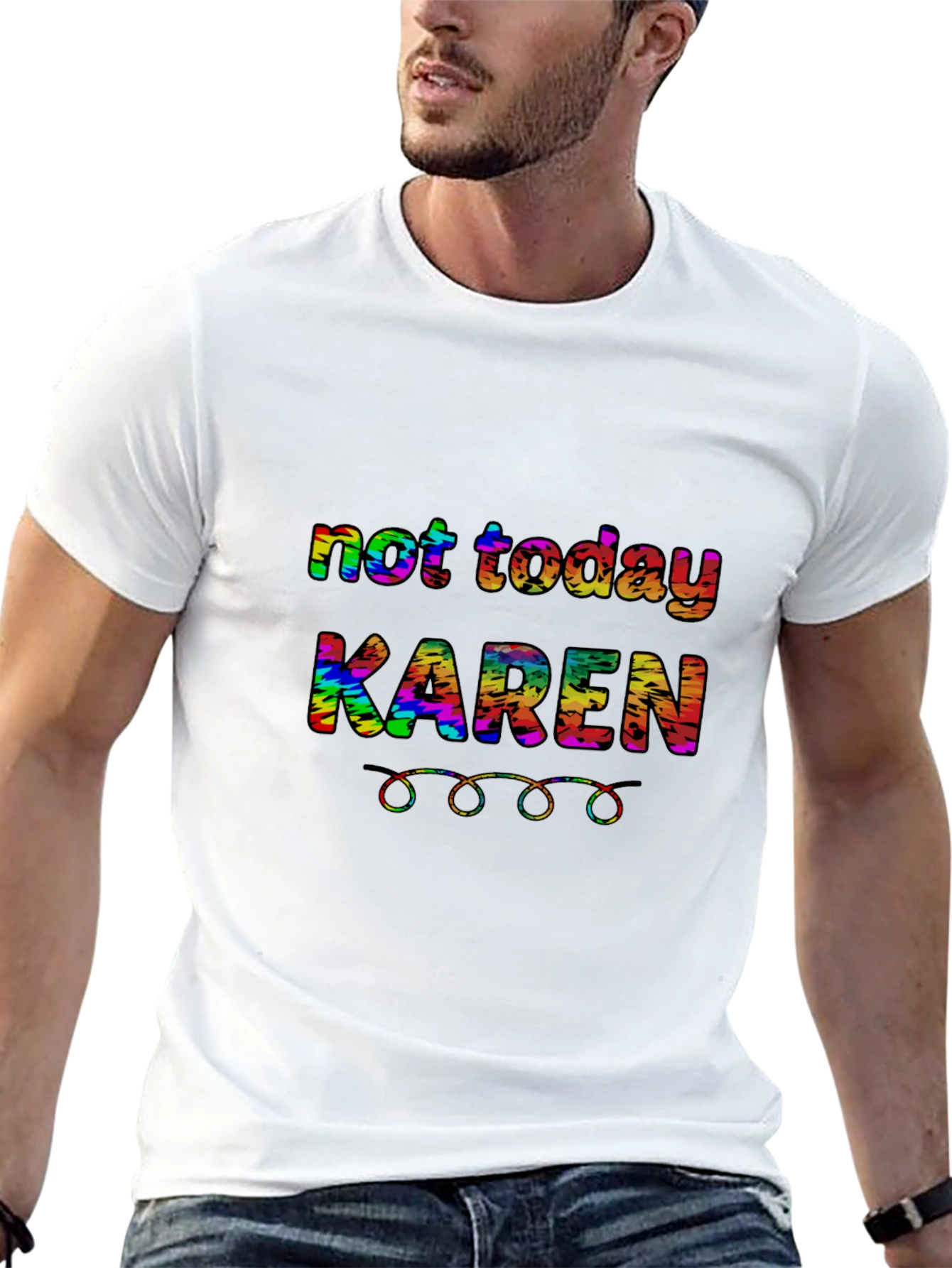 Not Today Karen T-Shirt Funny Sarcastic Tee