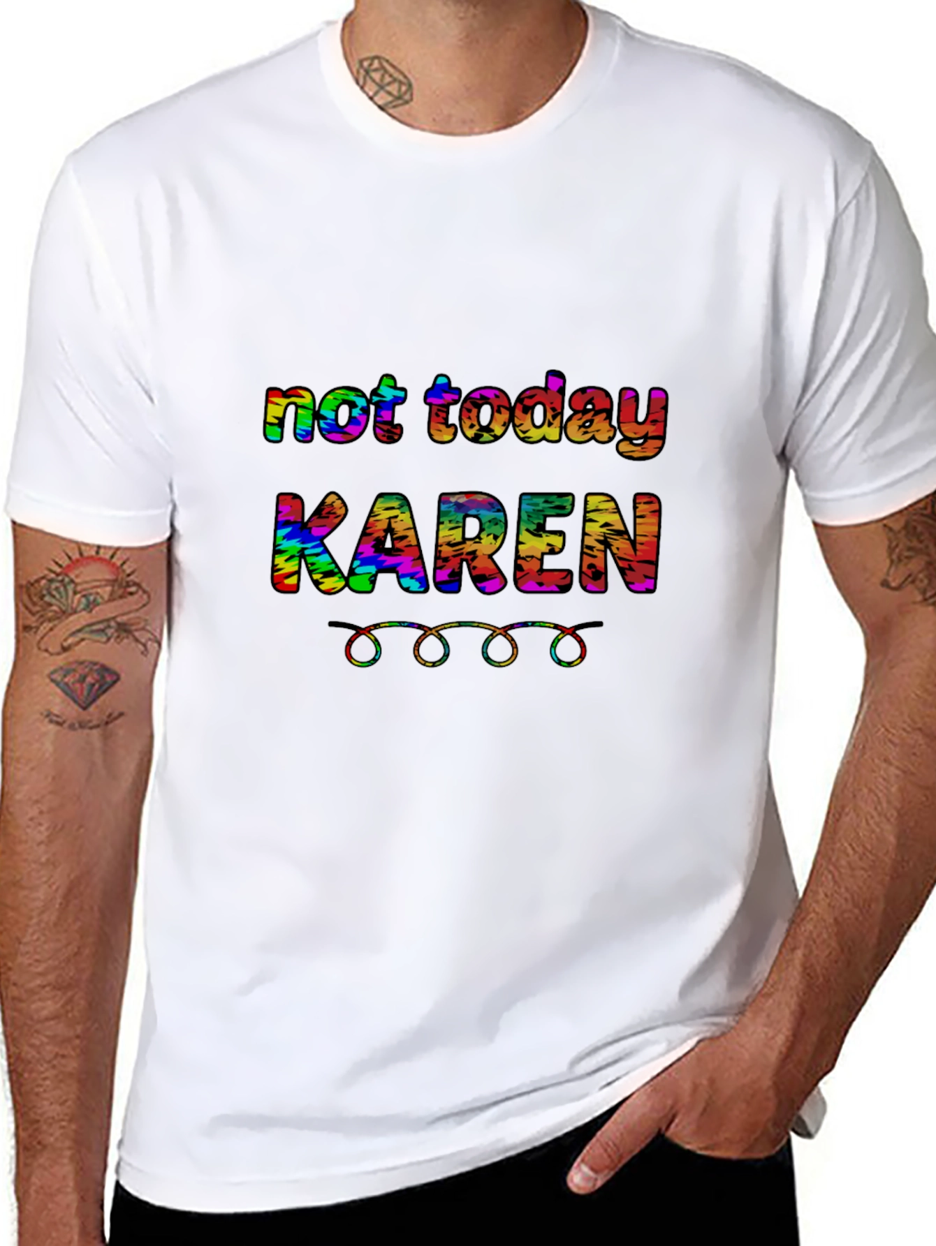 Not Today Karen T-Shirt Funny Sarcastic Tee