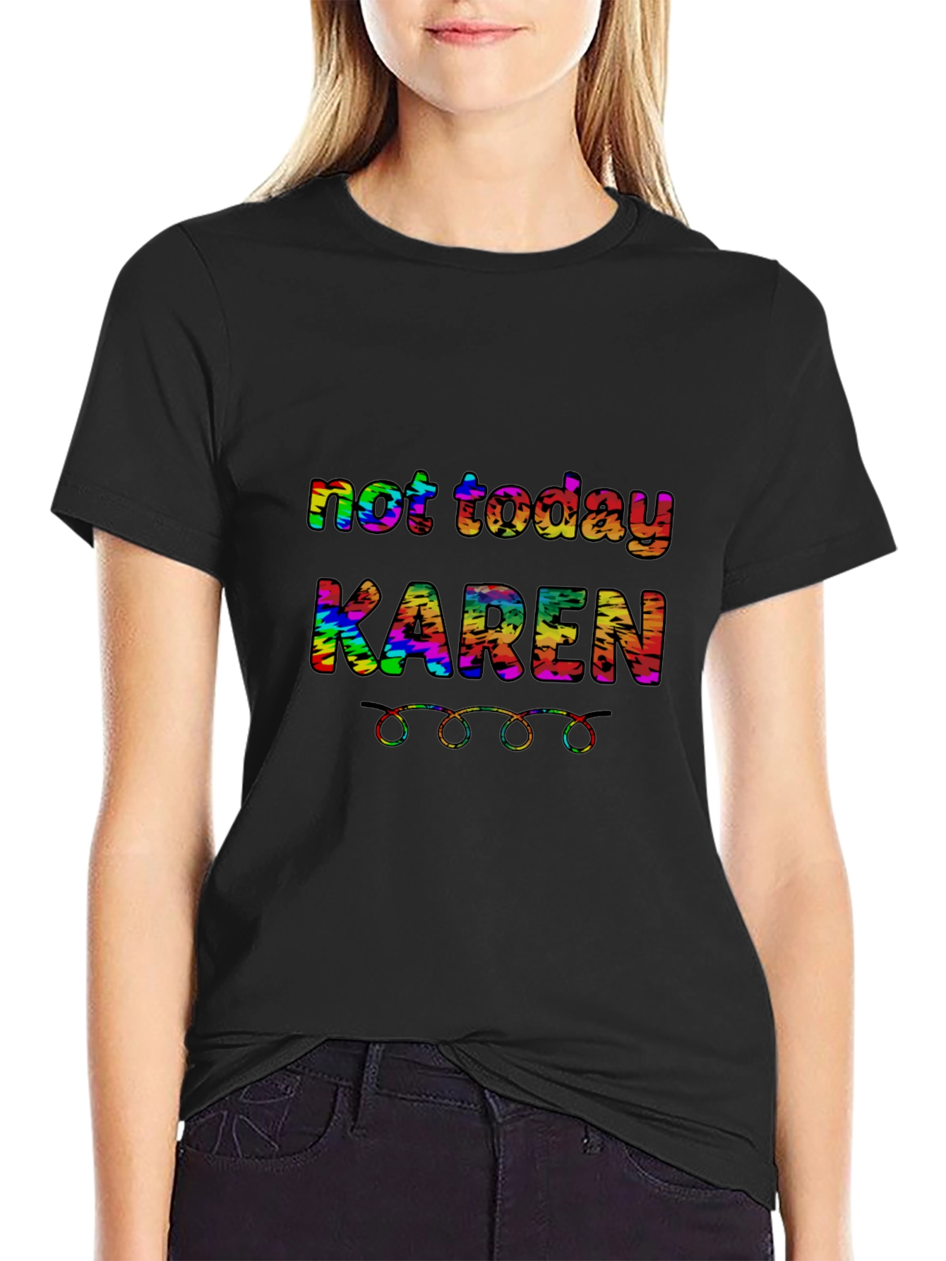 Not Today Karen T-Shirt Funny Sarcastic Tee