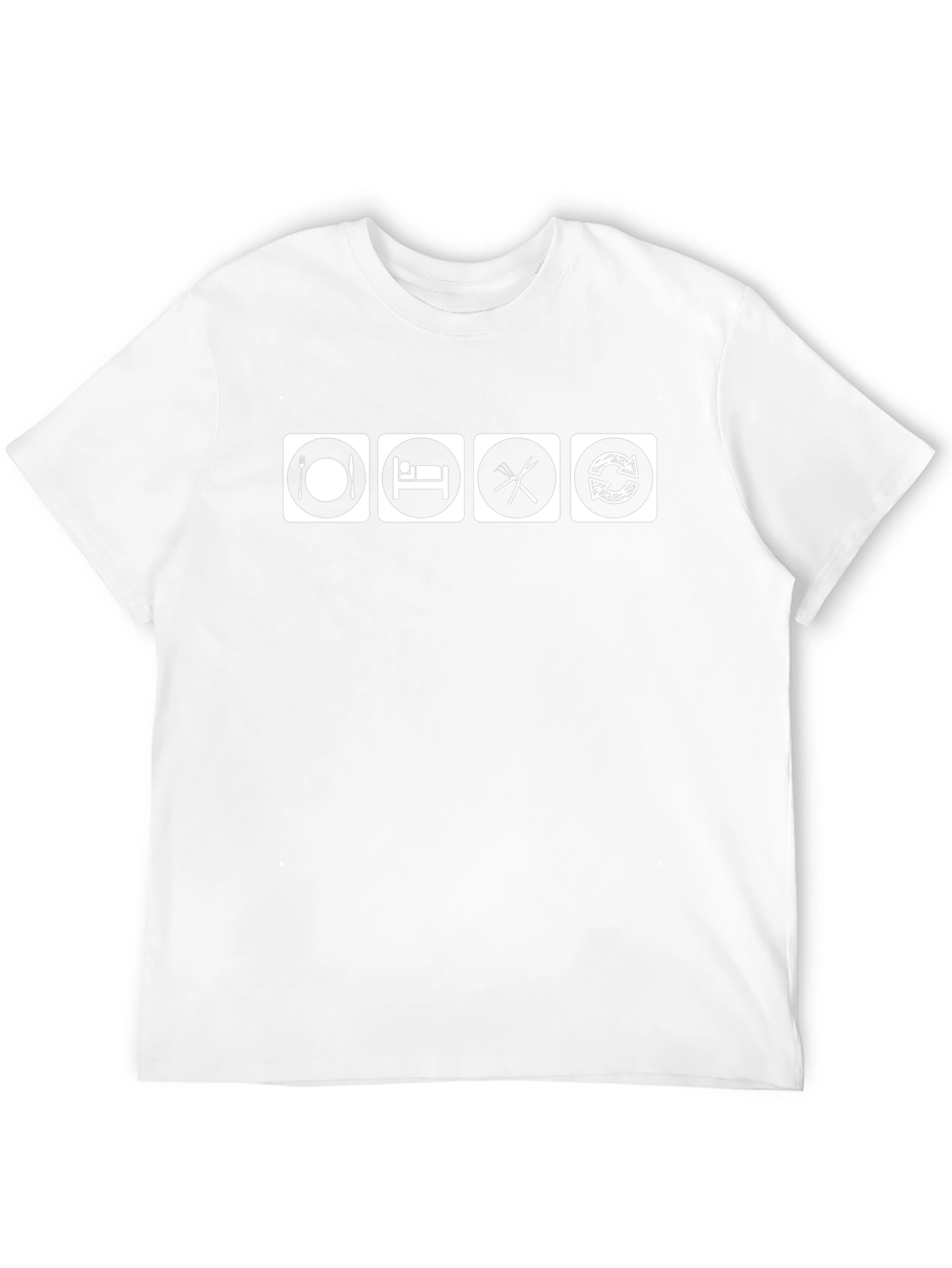 Eat Sleep Chopsticks Repeat Black T-Shirt