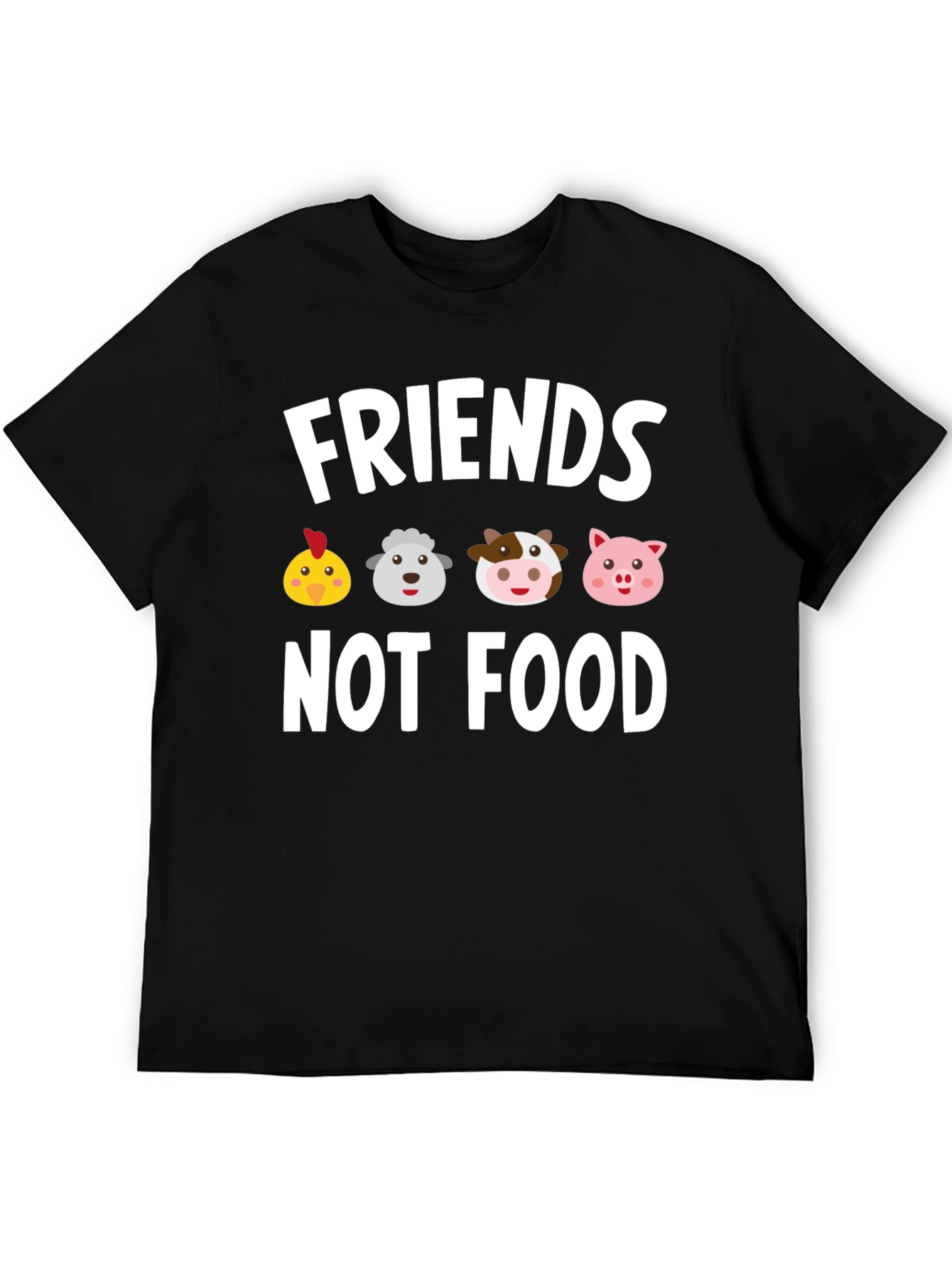 Friends Not Food Vegan Graphic Tee - Unisex
