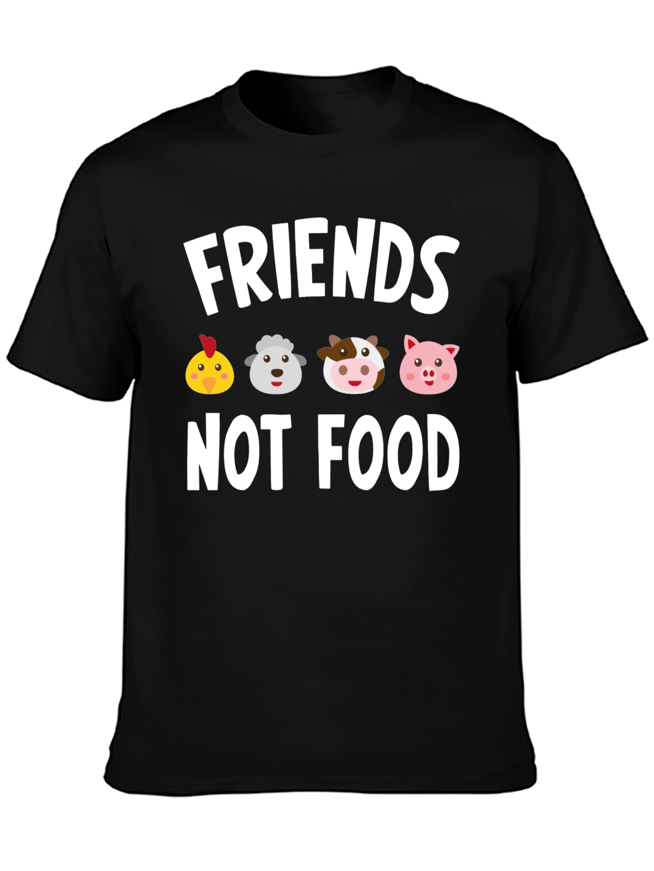 Friends Not Food Vegan Graphic Tee - Unisex