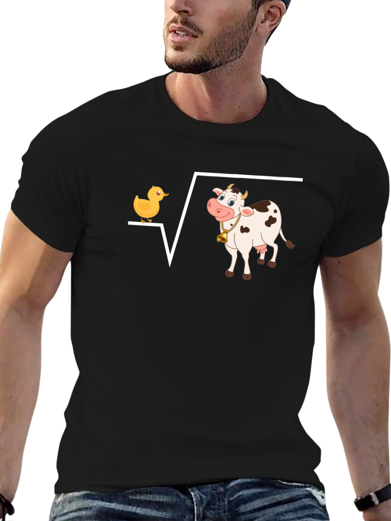 Duck and Cow Square Root T-Shirt