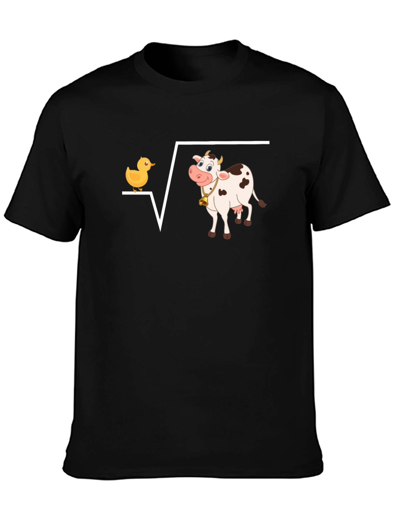 Duck and Cow Square Root T-Shirt