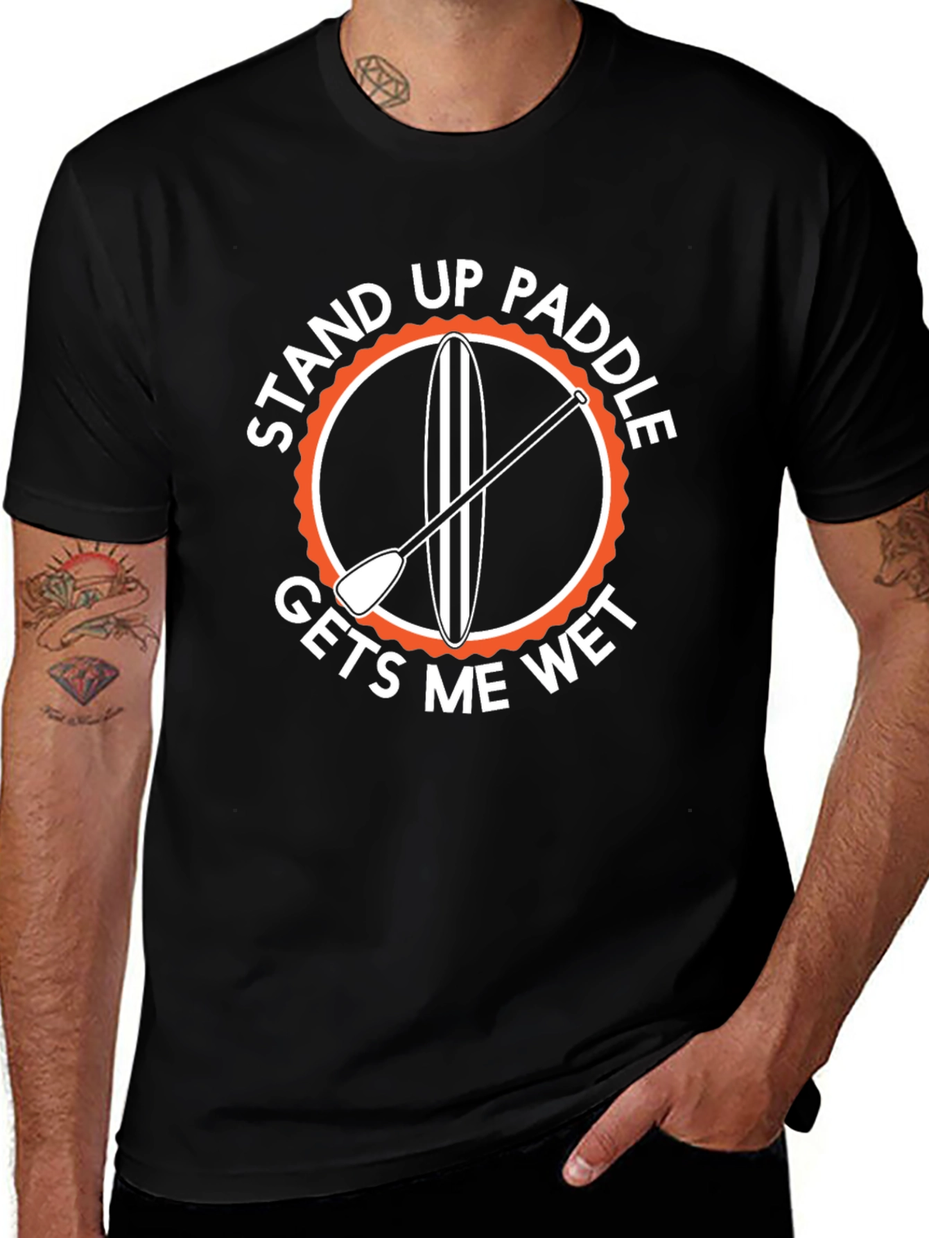 Stand Up Paddle T-Shirt - Gets Me Wet