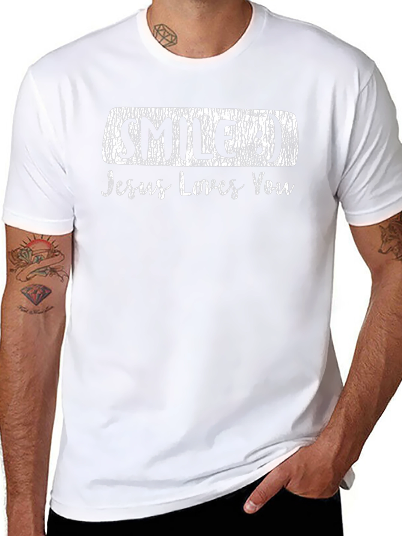 Smile Jesus Loves You T-Shirt Christian Apparel
