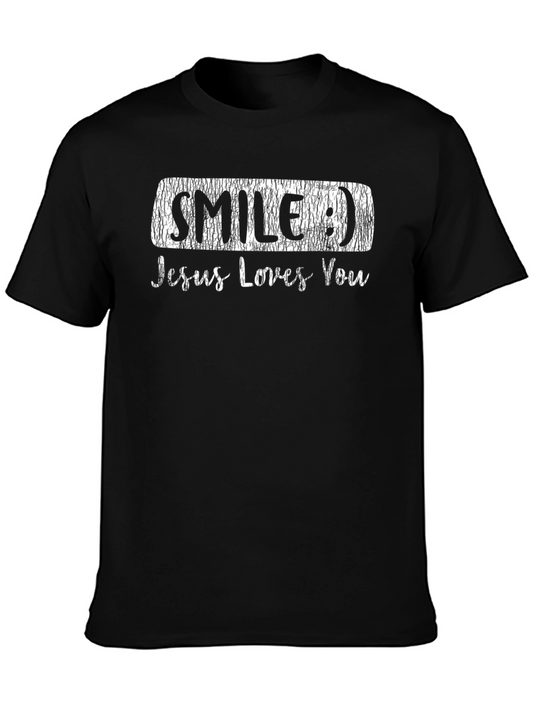 Smile Jesus Loves You T-Shirt Christian Apparel