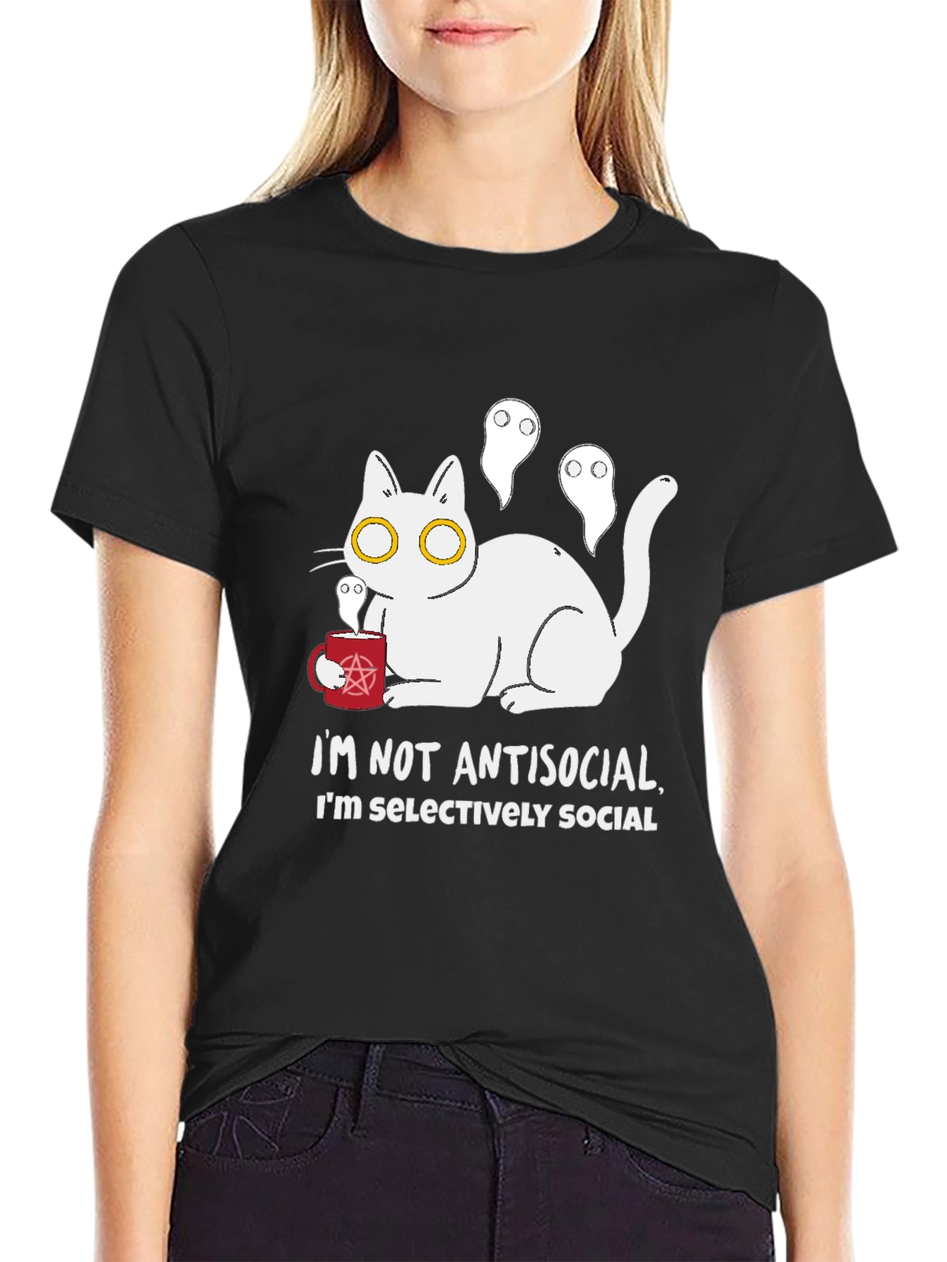 Antisocial Cat T-Shirt