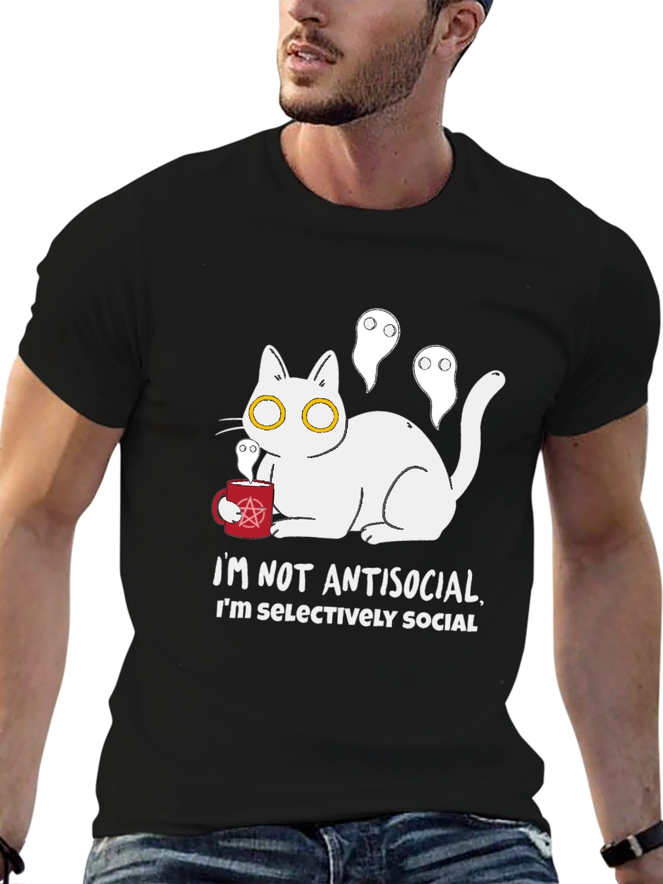 Antisocial Cat T-Shirt