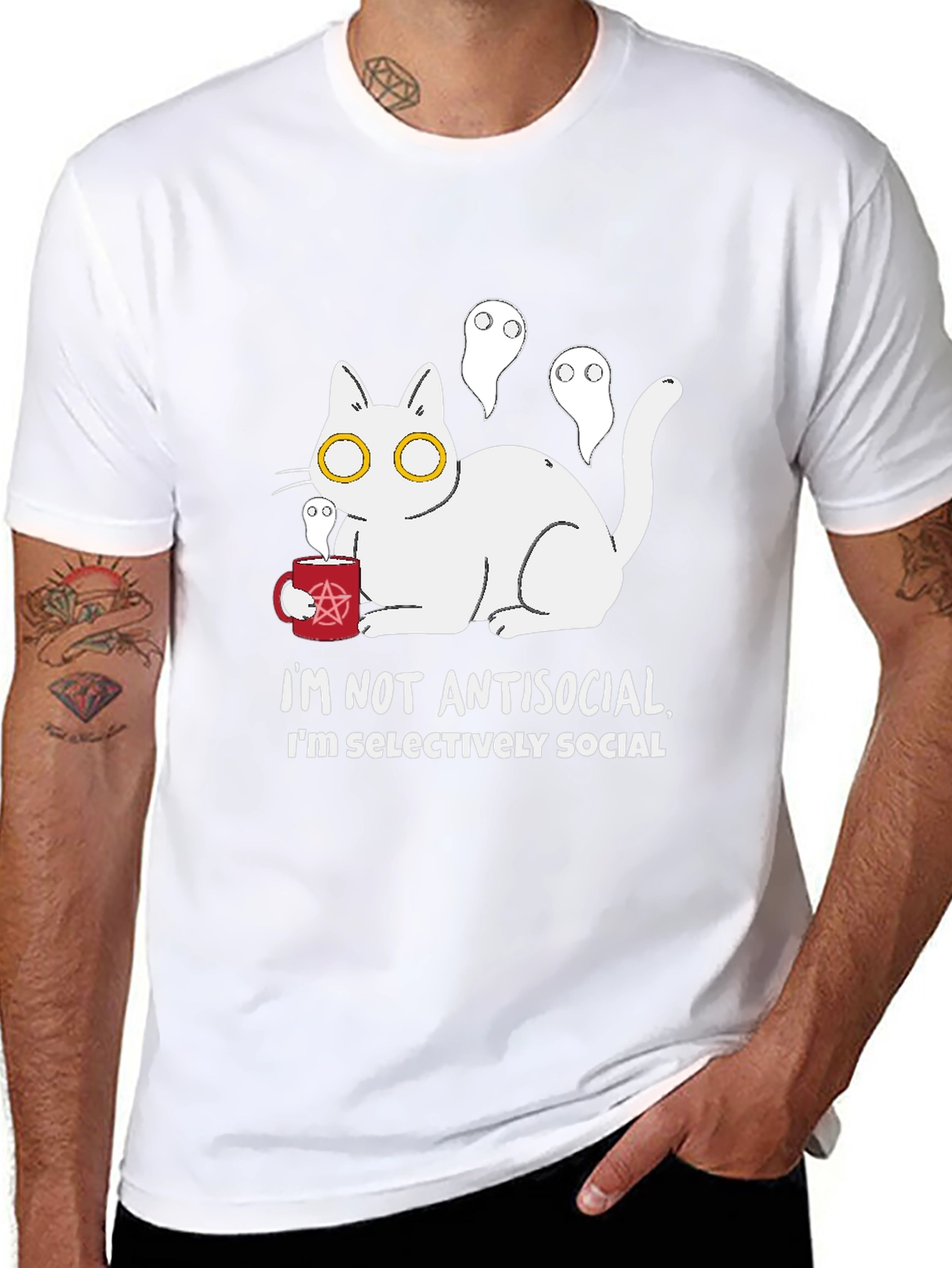 Antisocial Cat T-Shirt