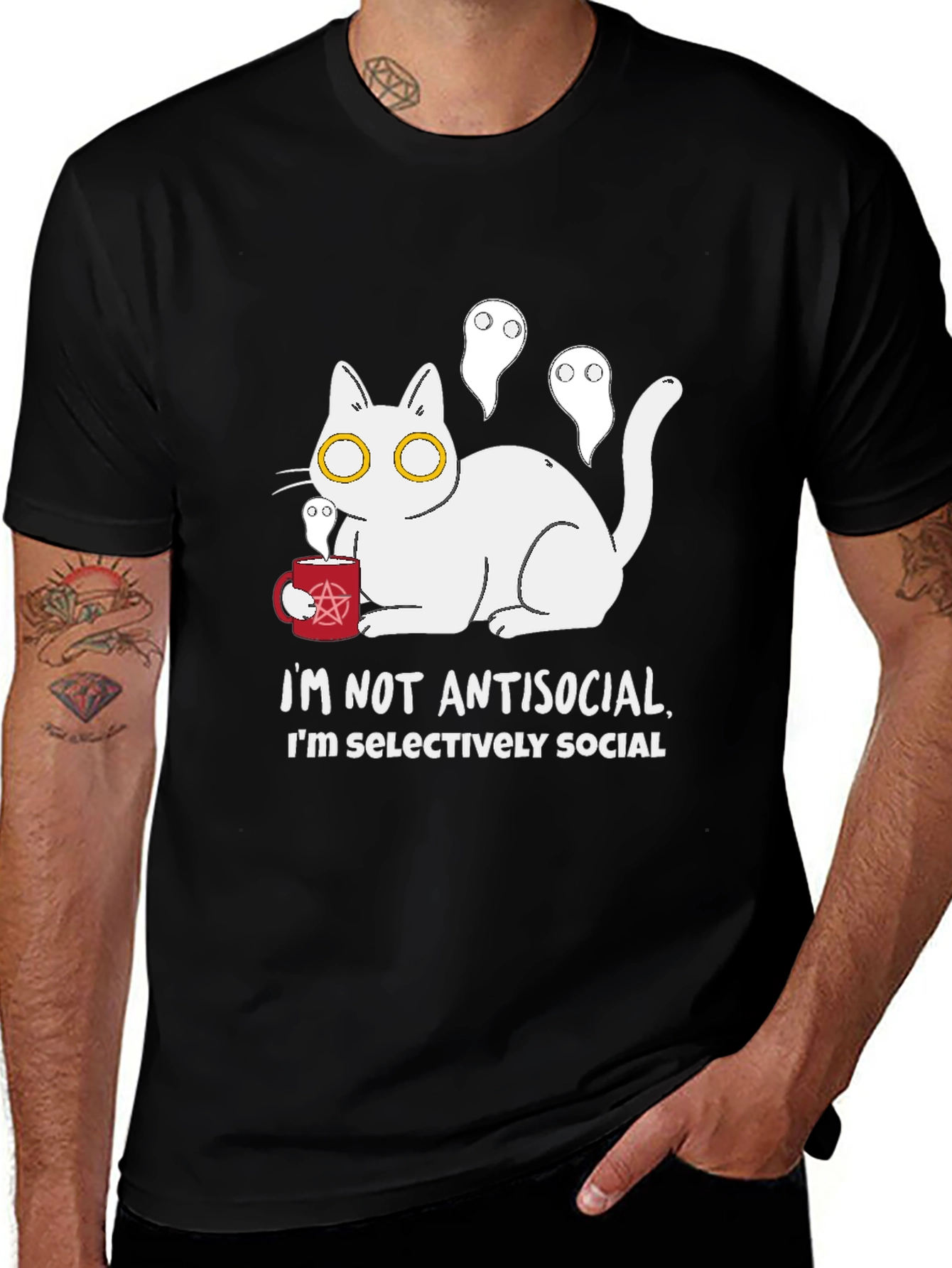 Antisocial Cat T-Shirt