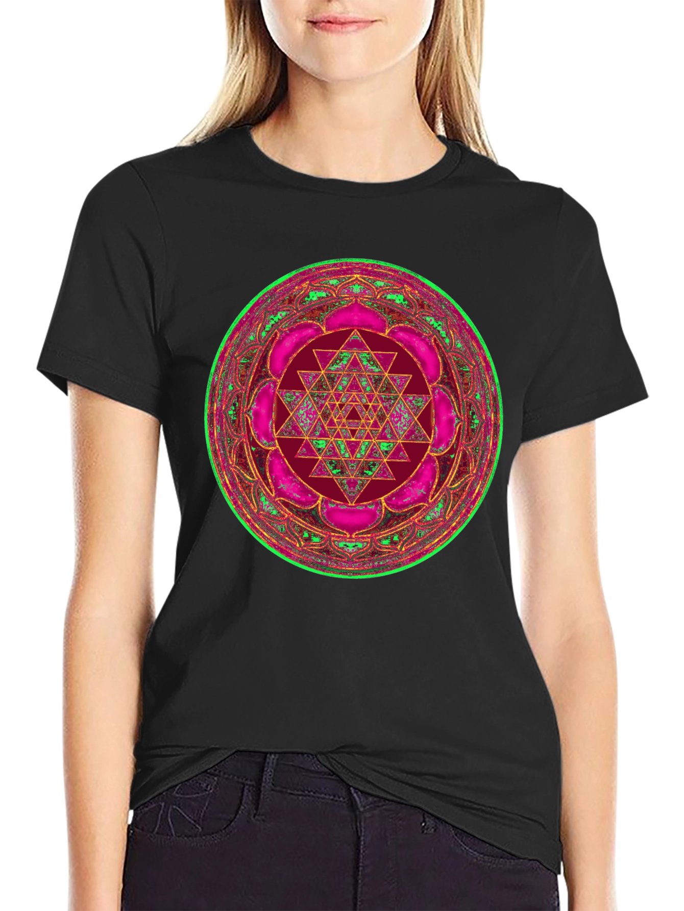 Mandala Graphic Black T-Shirt