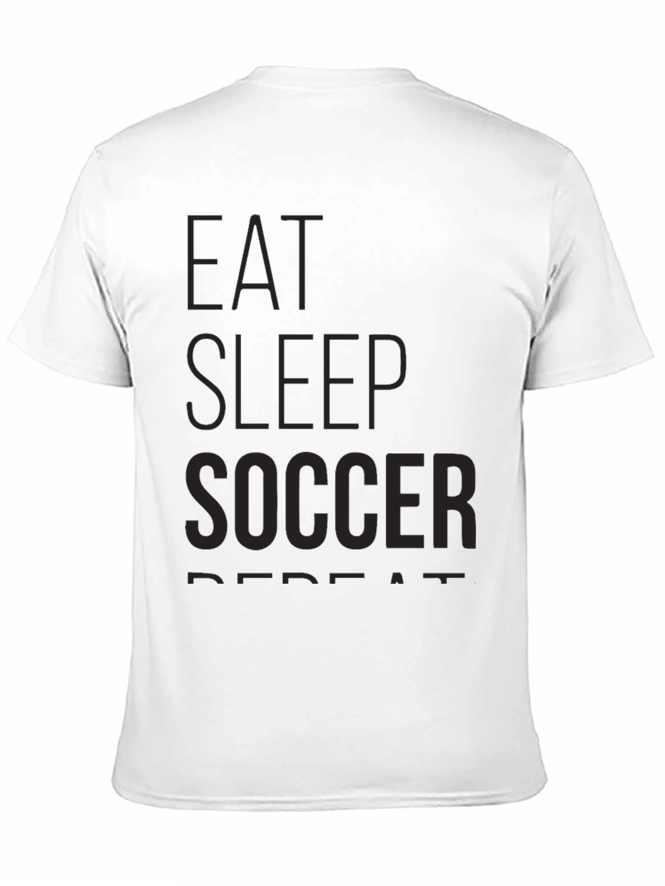 Eat Sleep Soccer Repeat - Black T-Shirt