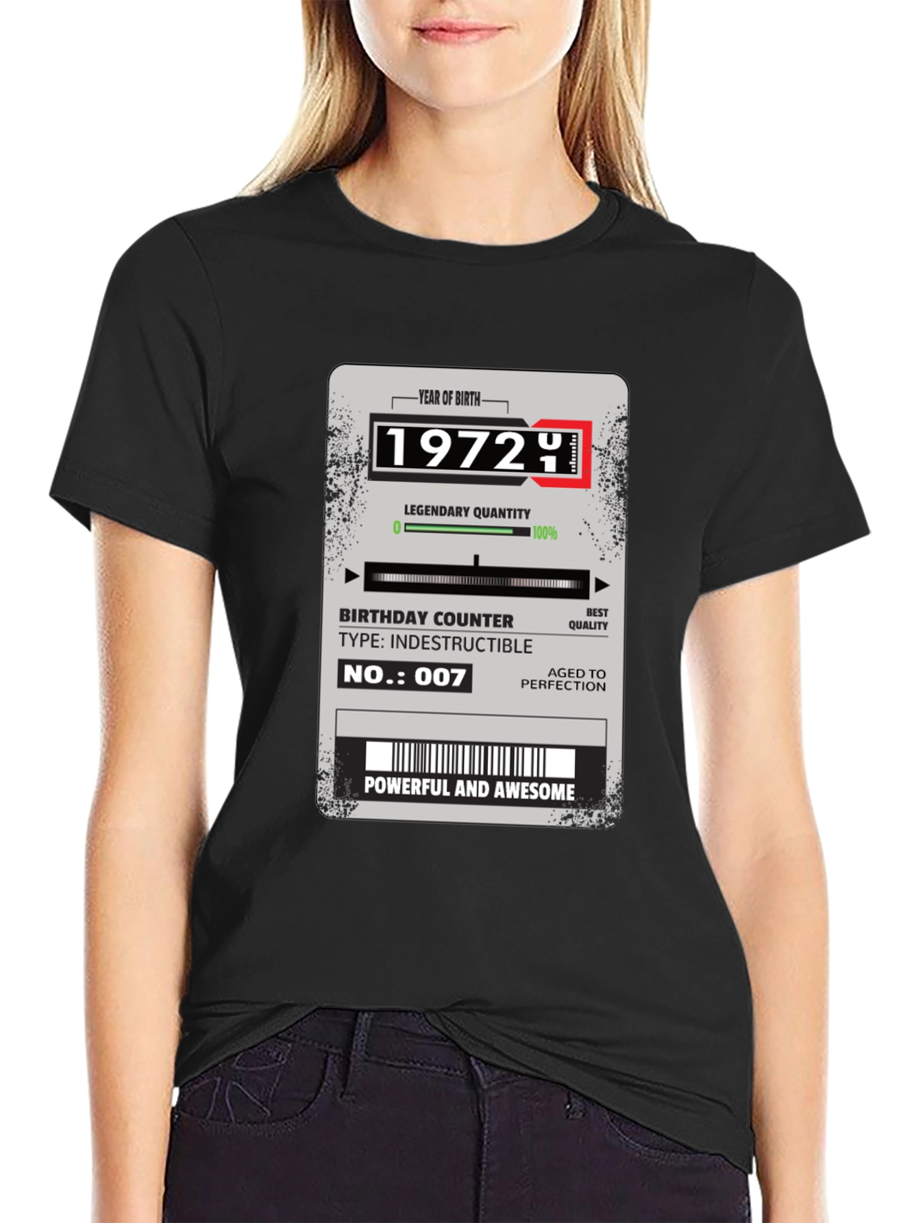 1972 Birthday T-Shirt: Legendary Powerful Awesome