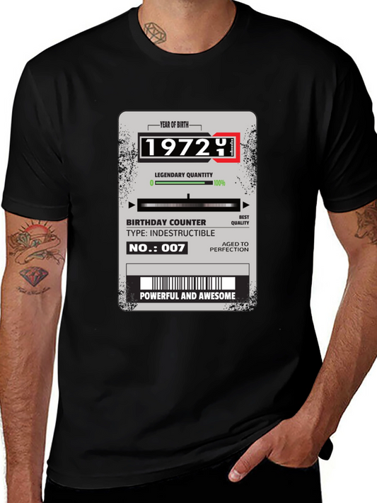 1972 Birthday T-Shirt: Legendary Powerful Awesome
