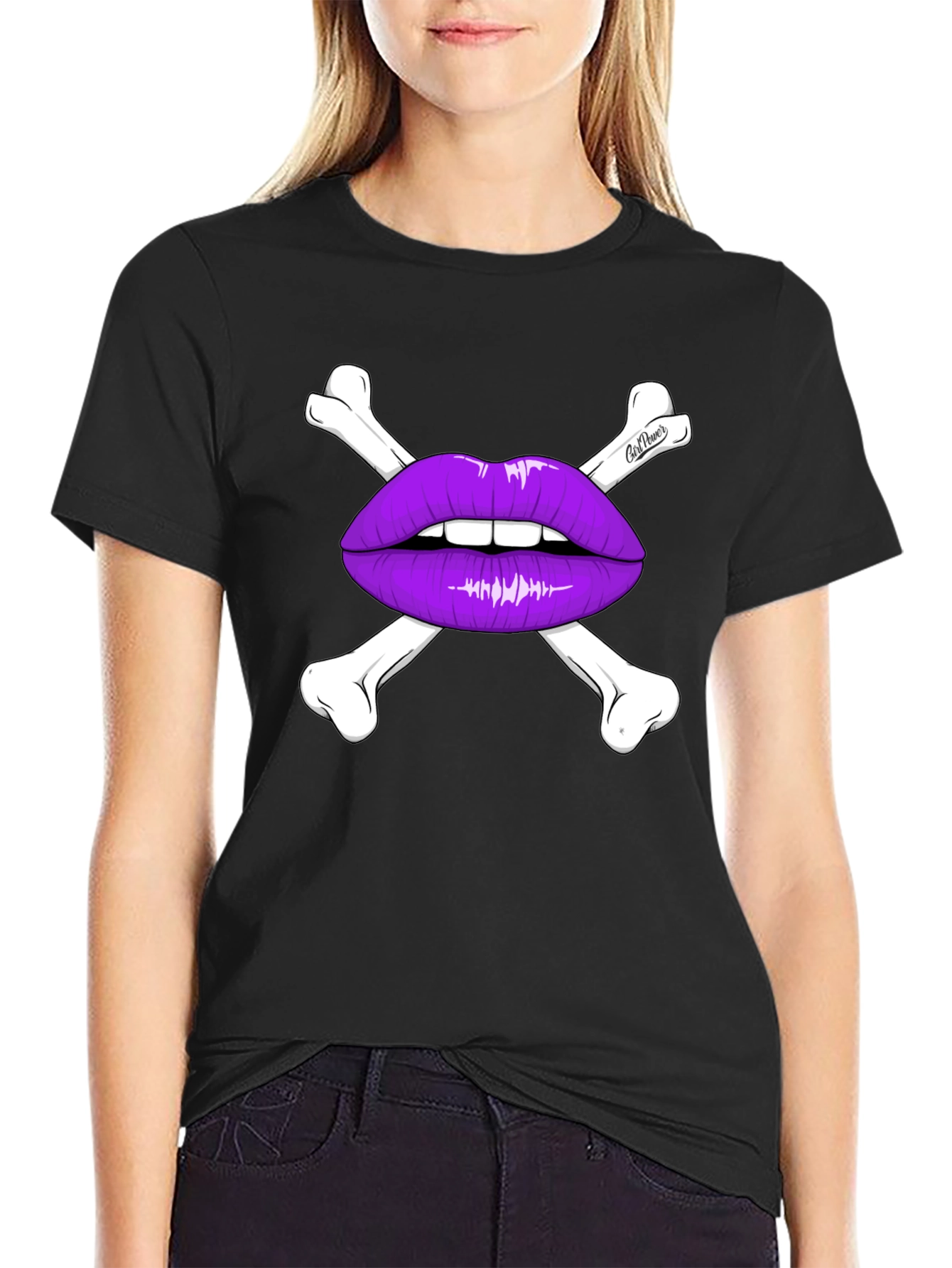 Skull Lips T-Shirt - Edgy Graphic Tee