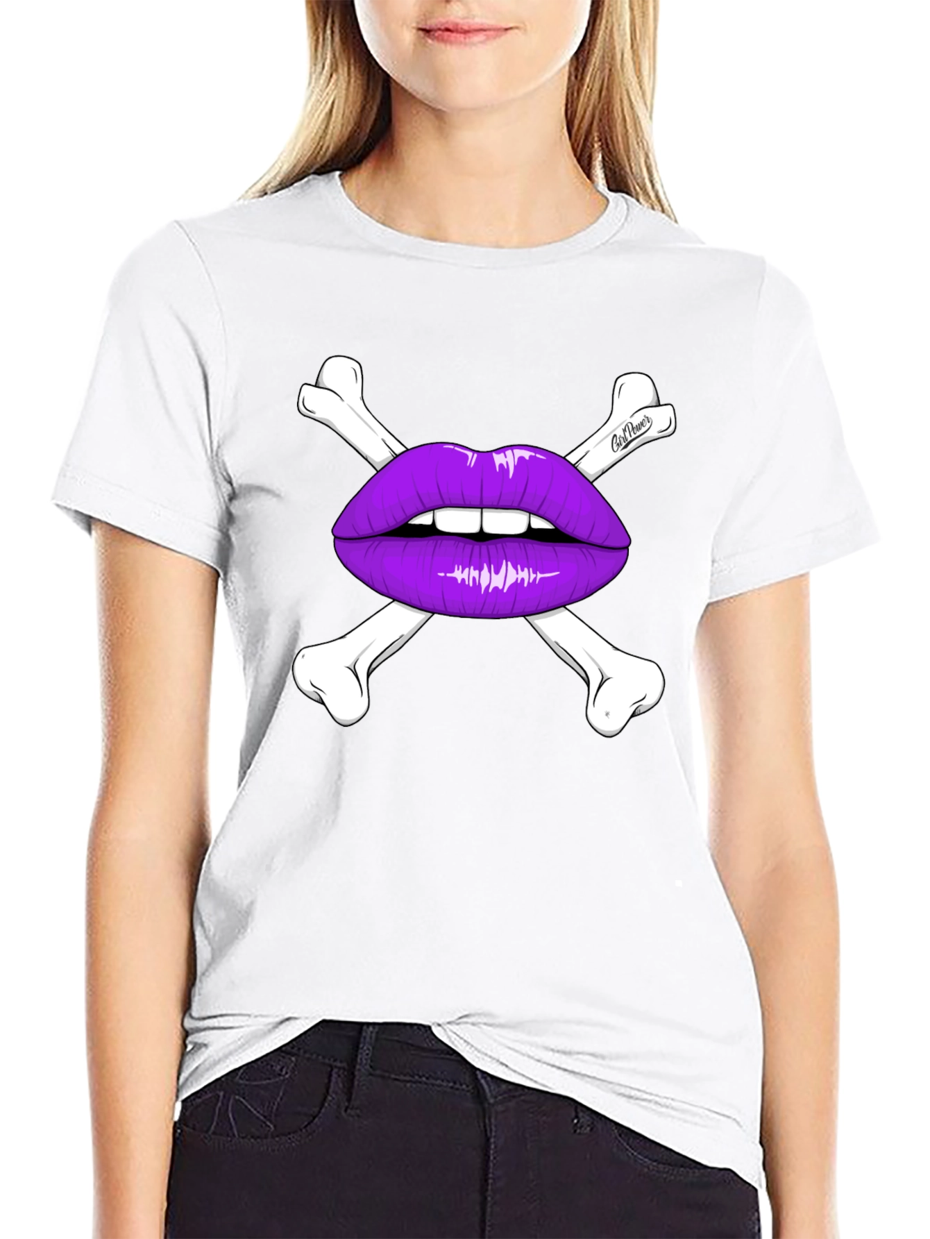 Skull Lips T-Shirt - Edgy Graphic Tee