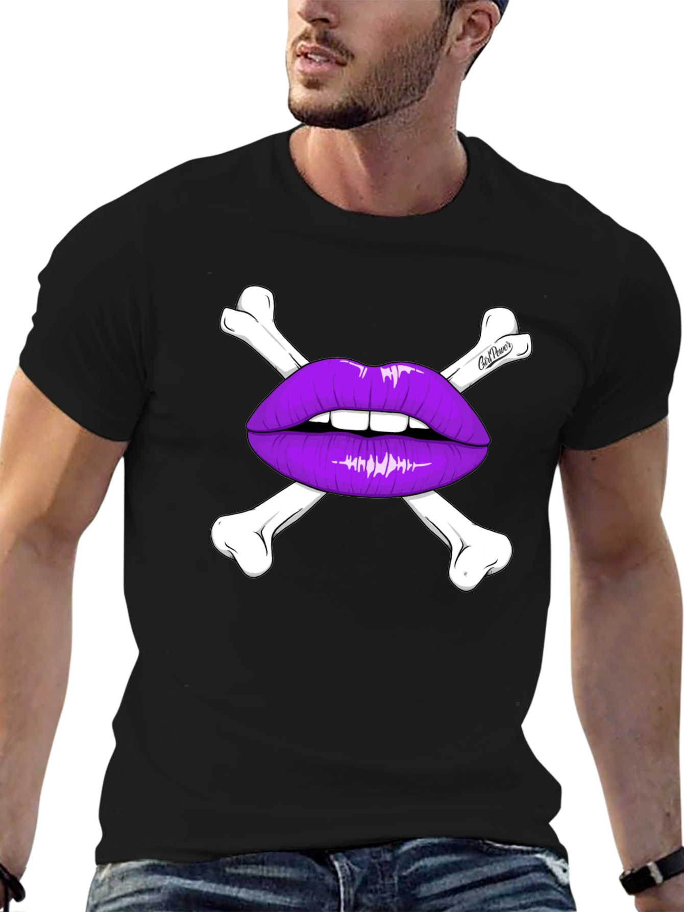 Skull Lips T-Shirt - Edgy Graphic Tee