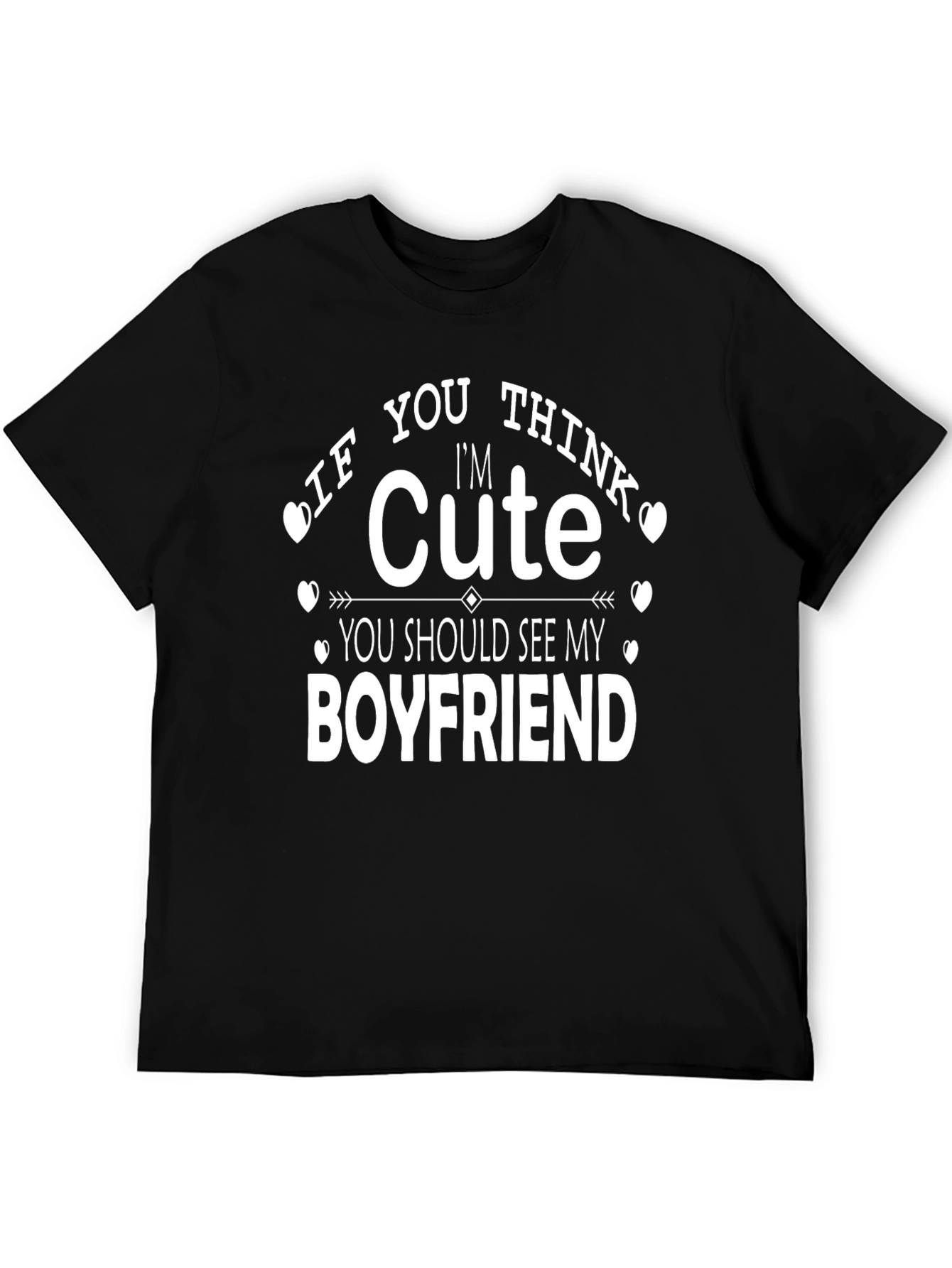 Cute Boyfriend Graphic T-Shirt