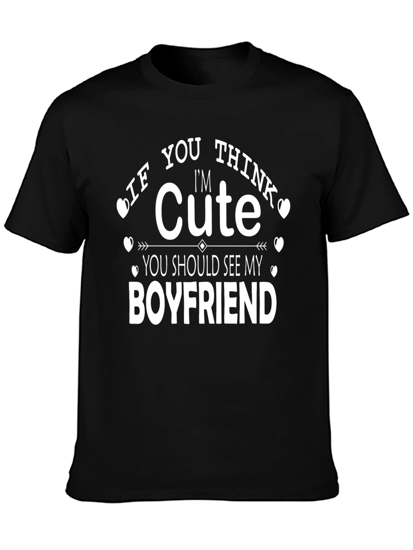 Cute Boyfriend Graphic T-Shirt