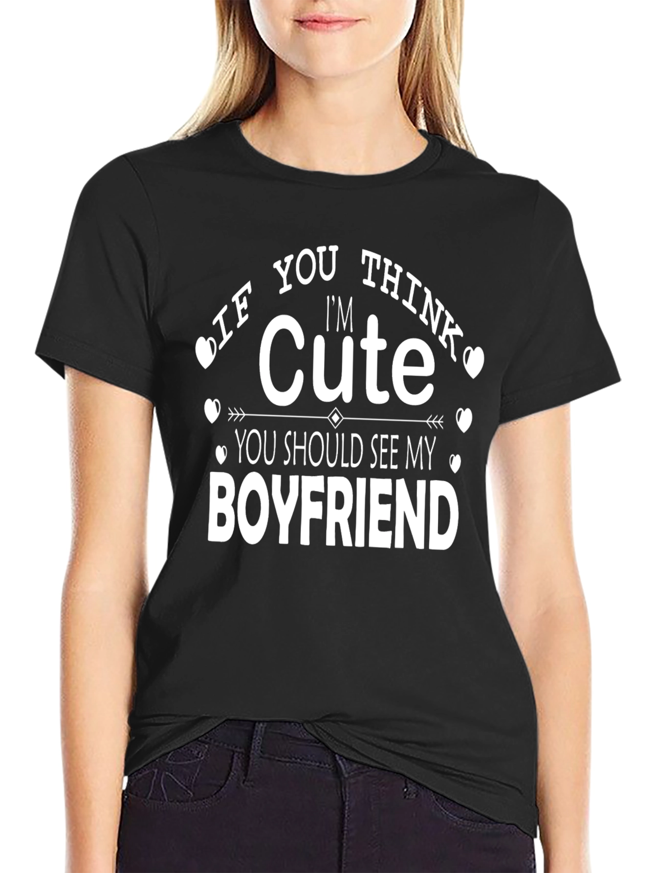 Cute Boyfriend Graphic T-Shirt
